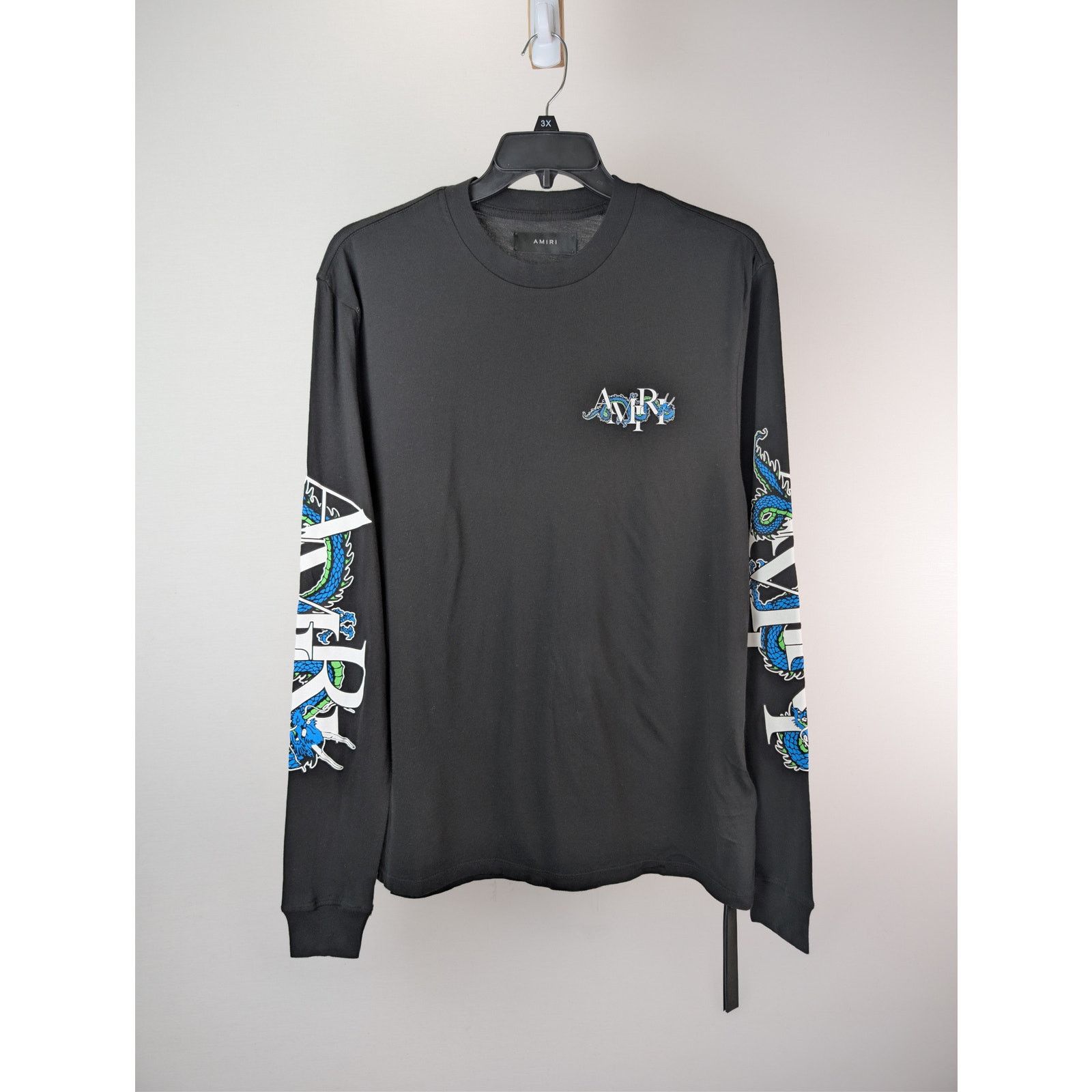 Amiri o1rshd1 Q:2 / CNY Dragon Long Sleeve Tee T-Shirt in Black Size US M / EU 48-50 / 2 - 2 Thumbnail