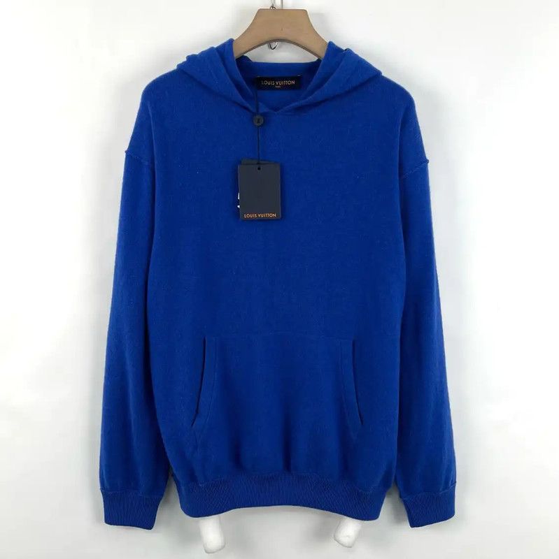 Louis Vuitton Louis Vuitton Blue Wool Long Sleeve Knit Sweater 0089 Size US XL / EU 56 / 4 - 1 Thumbnail