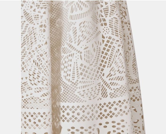 Dior o1w1db10425 415J51A Midi Skirt in Ecru Size 30" / US 8 / IT 44 - 3 Thumbnail
