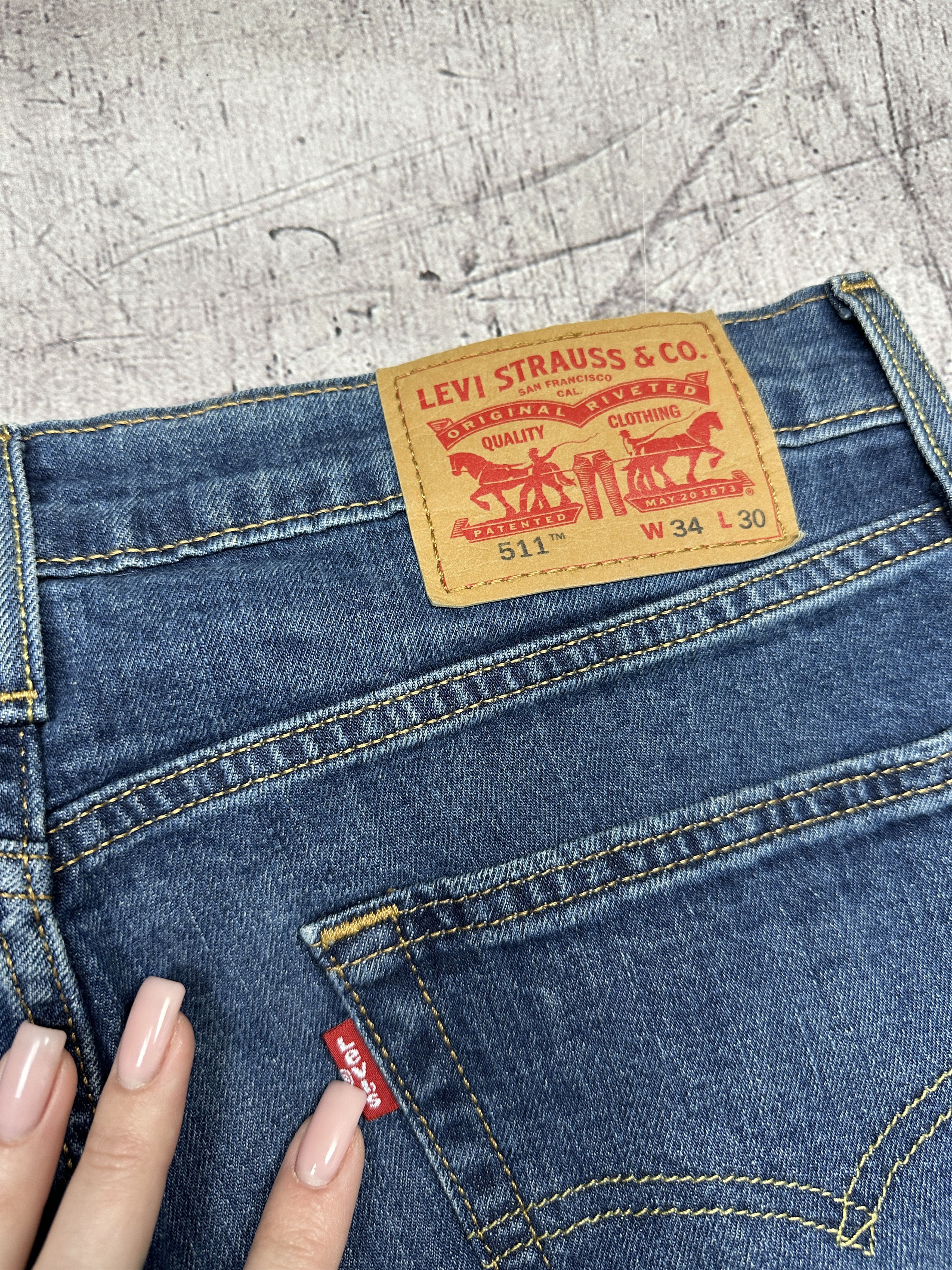 Levi's Levi's 511 Mens Denim Pants Jeans Size 34 x 30 Size US 34 / EU 50 - 3 Thumbnail