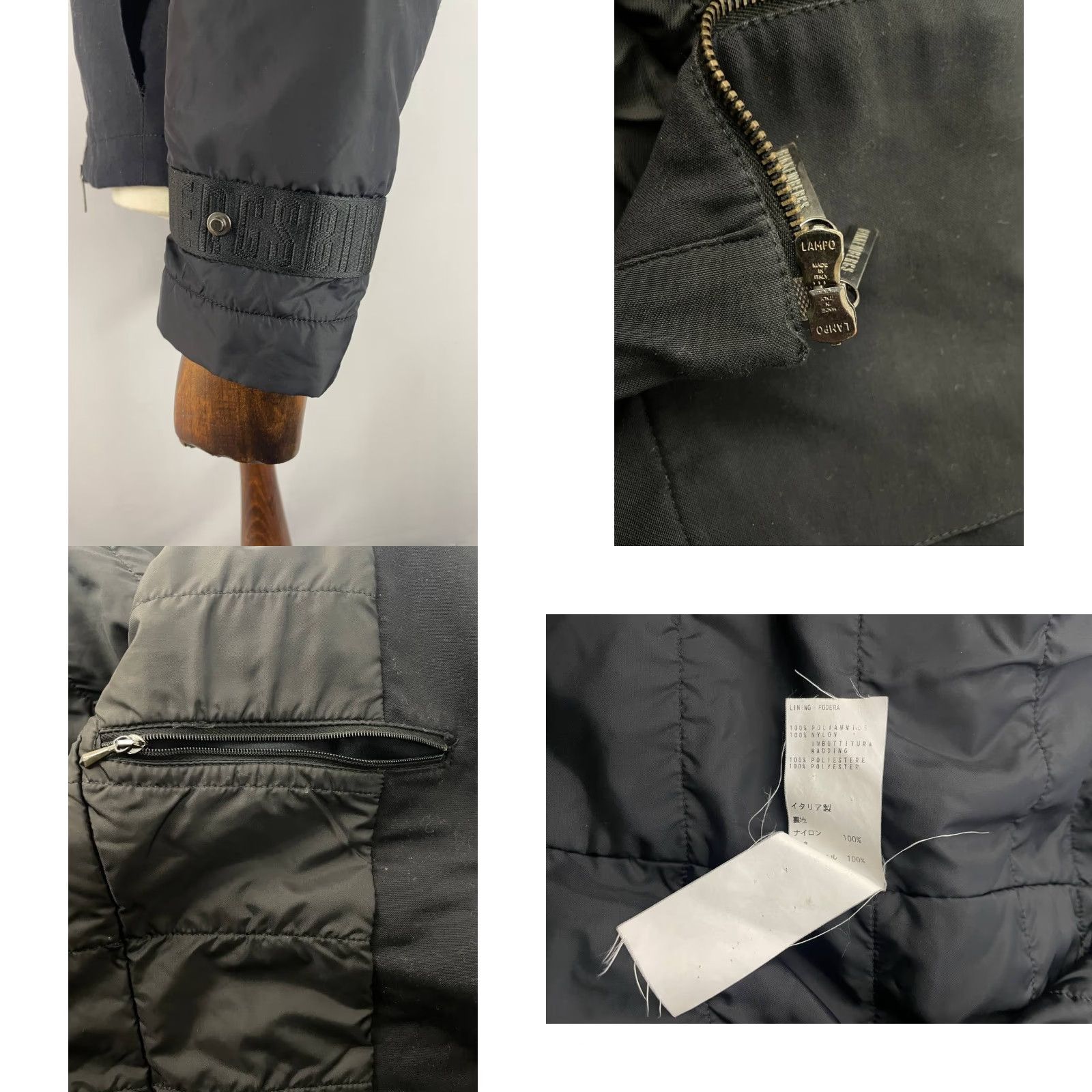 Vintage Bikkembergs Mens Bomber Jacket Black Cotton Full Zip M Regular Size Jacket Size US M / EU 48-50 / 2 - 9 Thumbnail