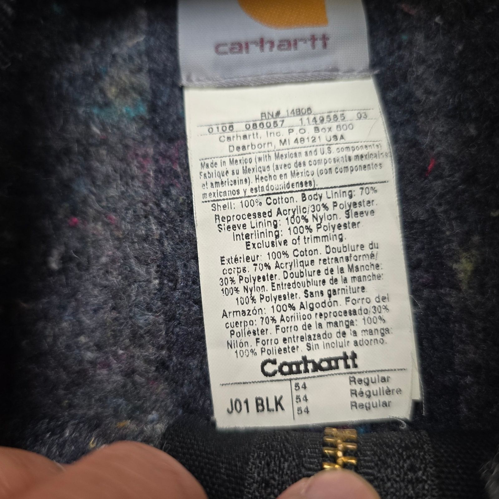 Carhartt Carhartt Jacket Vintage VTG Detroit J01 BLK J001 USA 54 2XL Size US XL / EU 56 / 4 - 6 Thumbnail
