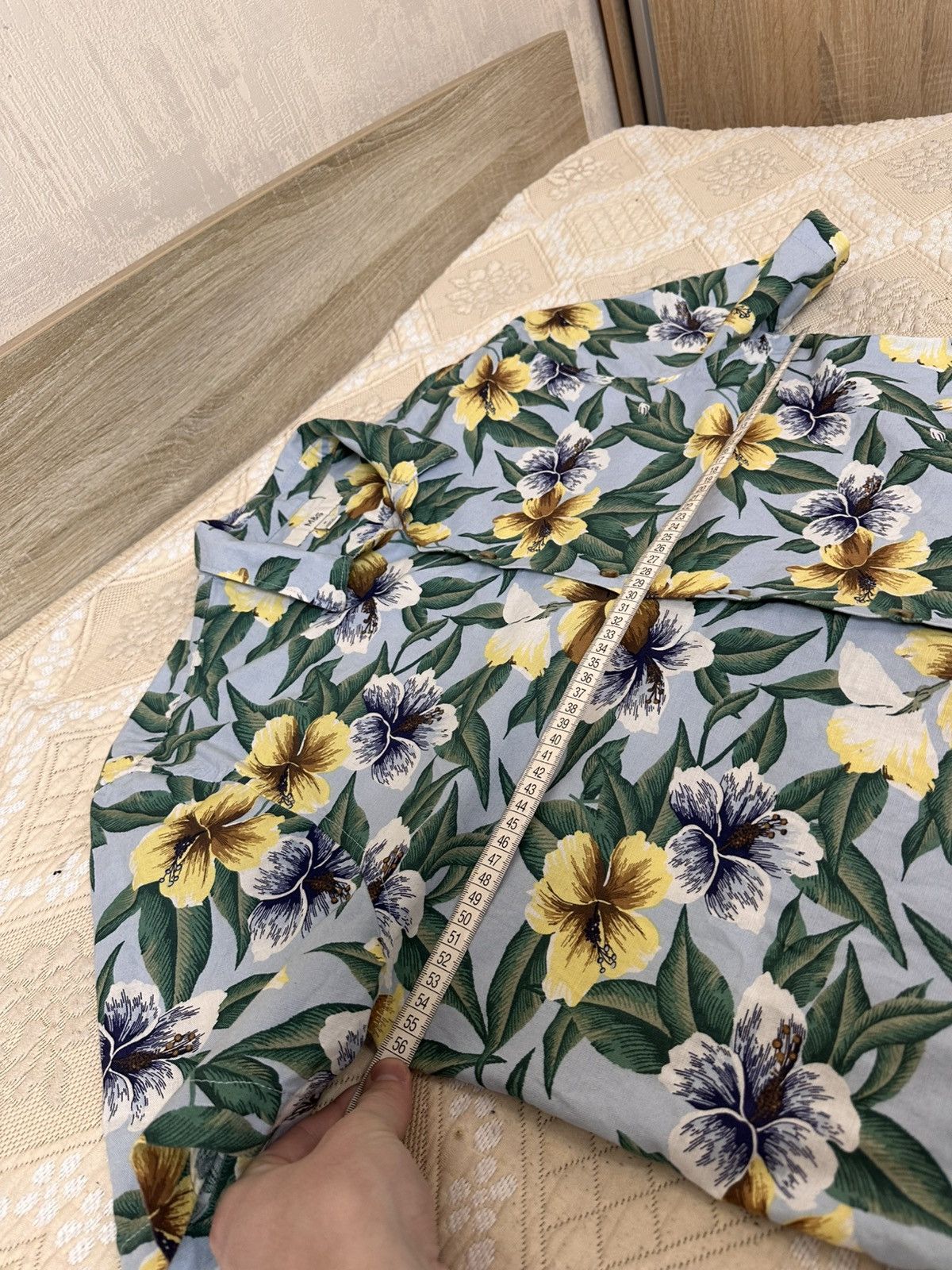 Marks & Spencer 🔥 Marks Spencer Cotton Hawaiian Button Up Shirt Art Floral Size US M / EU 48-50 / 2 - 8 Thumbnail