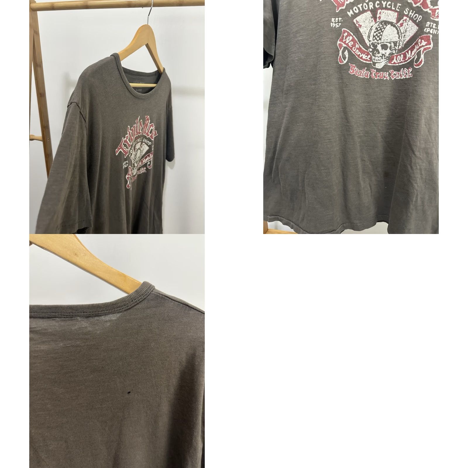 Lucky Brand Lucky Brand T-Shirt XL Adults Brown 50s Gradient Faded Vintage Reproduction 60s VTG Sun Aces Santa Cruz Triple Size US XL / EU 56 / 4 - 8 Thumbnail