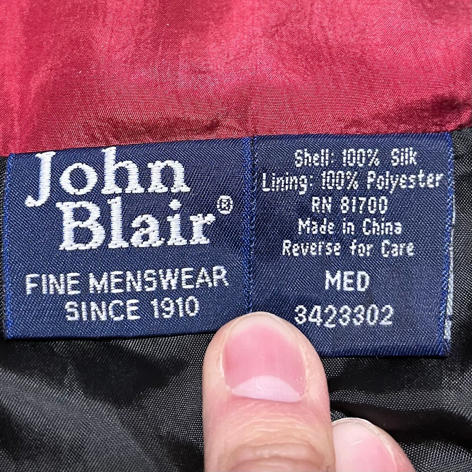 Blair Vintage John Blair Red/Black Lightweight Jacket Medium Size US M / EU 48-50 / 2 - 4 Thumbnail