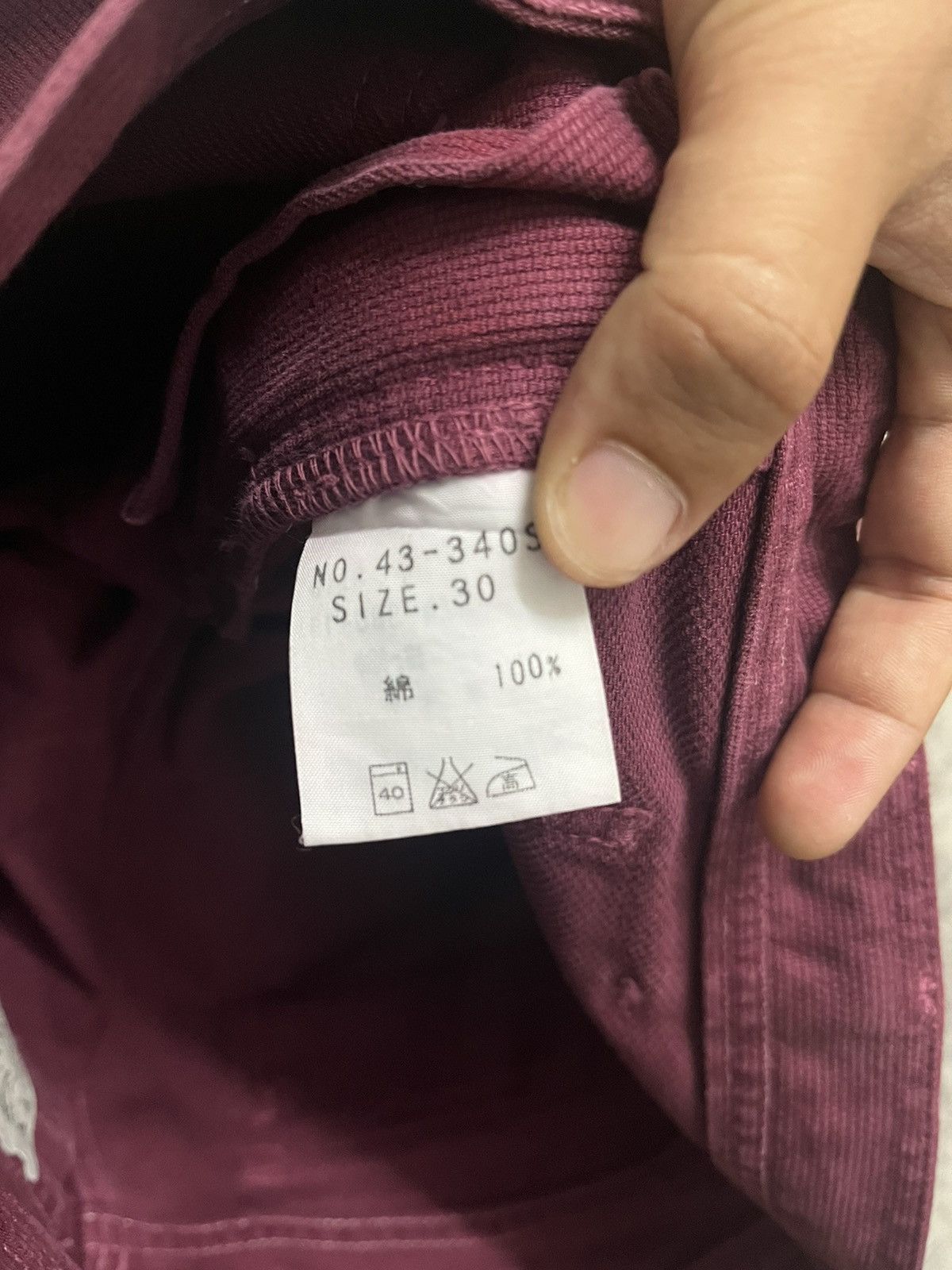 Japanese Brand × Vintage Vintage Spellbound Red Velvet Six Pocket BushPant Bootcut Size US 30 / EU 46 - 8 Thumbnail