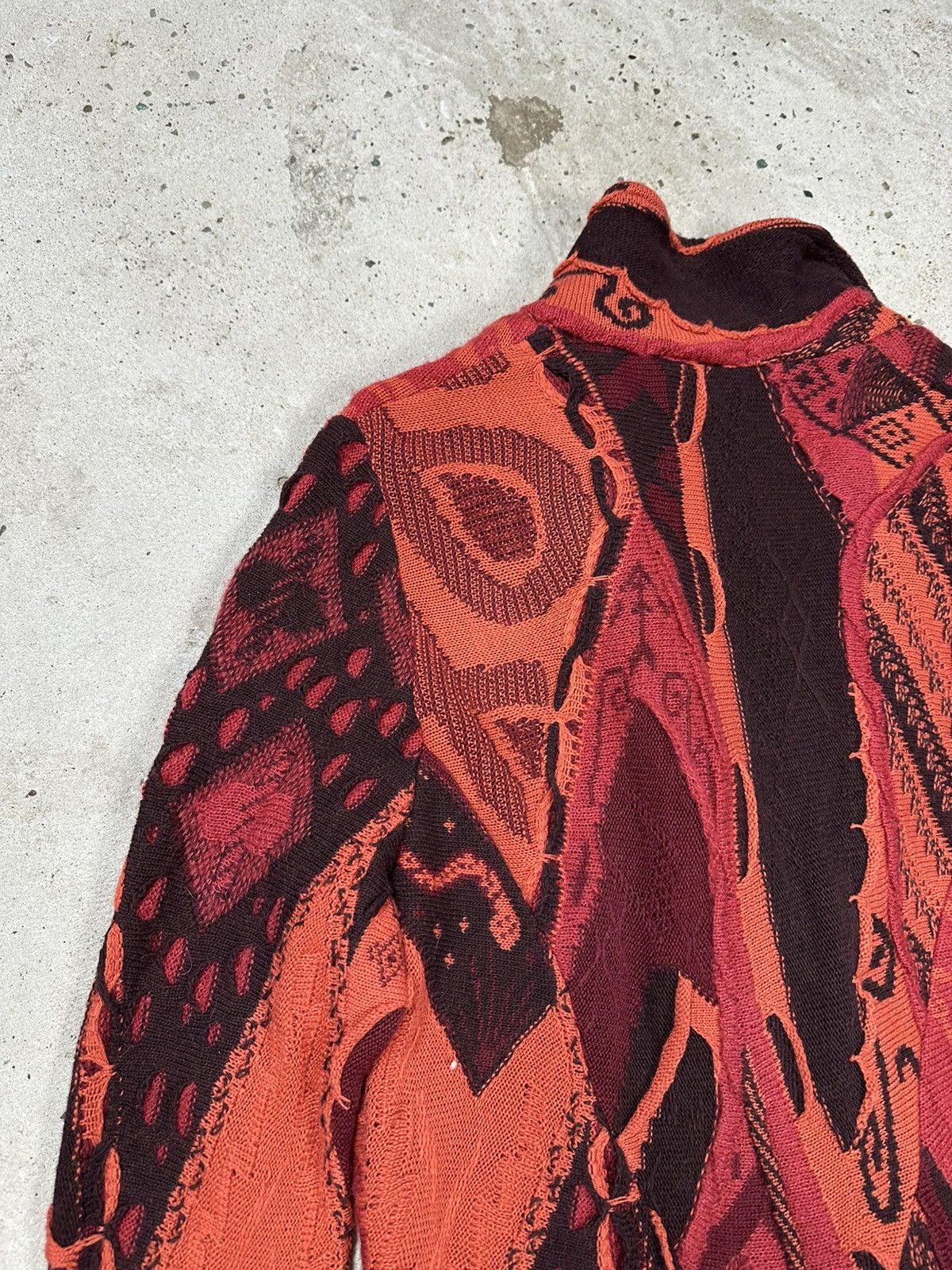Coogi × Vintage Vintage Y2K Coogi Style Wool Viscose Knit Cardigan Sweater Size US XS / EU 42 / 0 - 17 Thumbnail