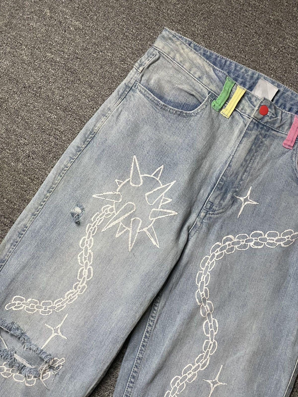 Japanese Brand × Vintage SALEM7 Morningstar Denim Jeans (92) Size US 32 / EU 48 - 6 Thumbnail