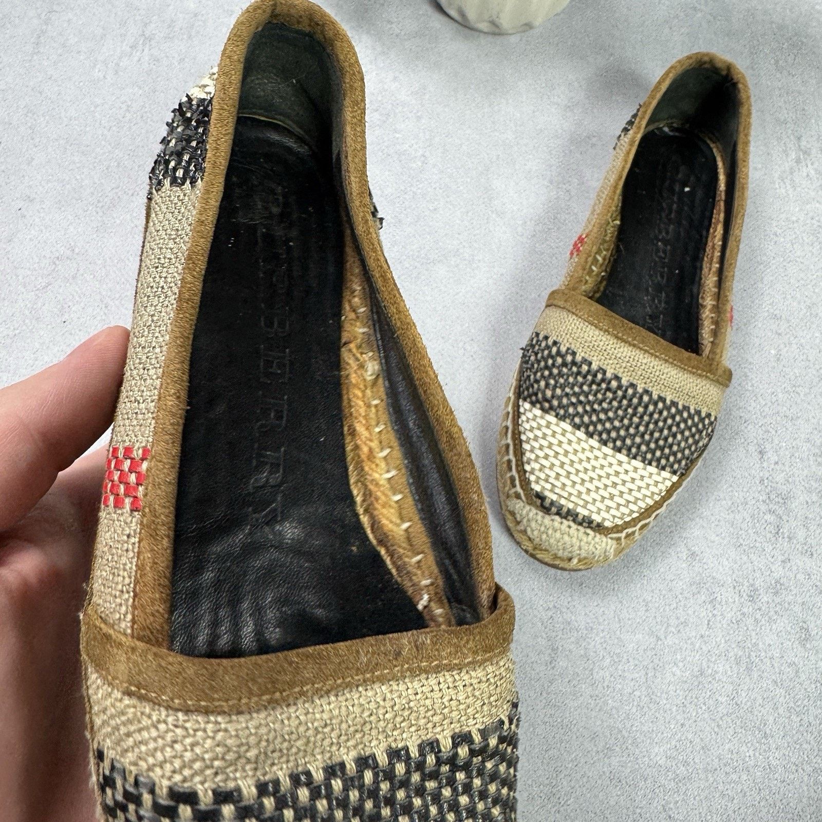 Burberry Burberry Espadrille Womens Check Size 35 US 5 Size US 5 / IT 35 - 12 Thumbnail