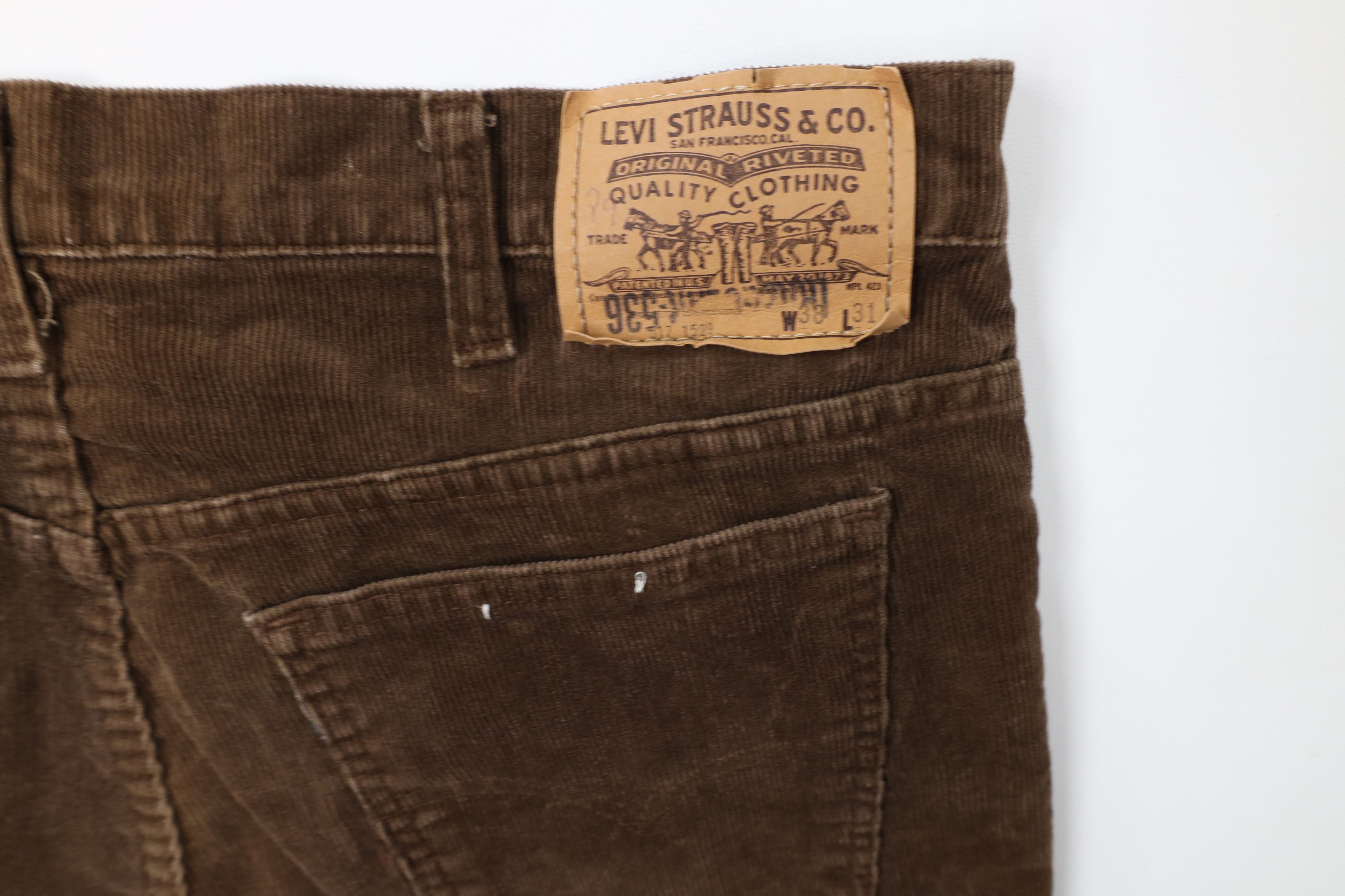 Levi's Vintage 80s Levis 517 Orange Tab Wide Leg Corduroy Pants USA Size US 38 / EU 54 - 14 Thumbnail