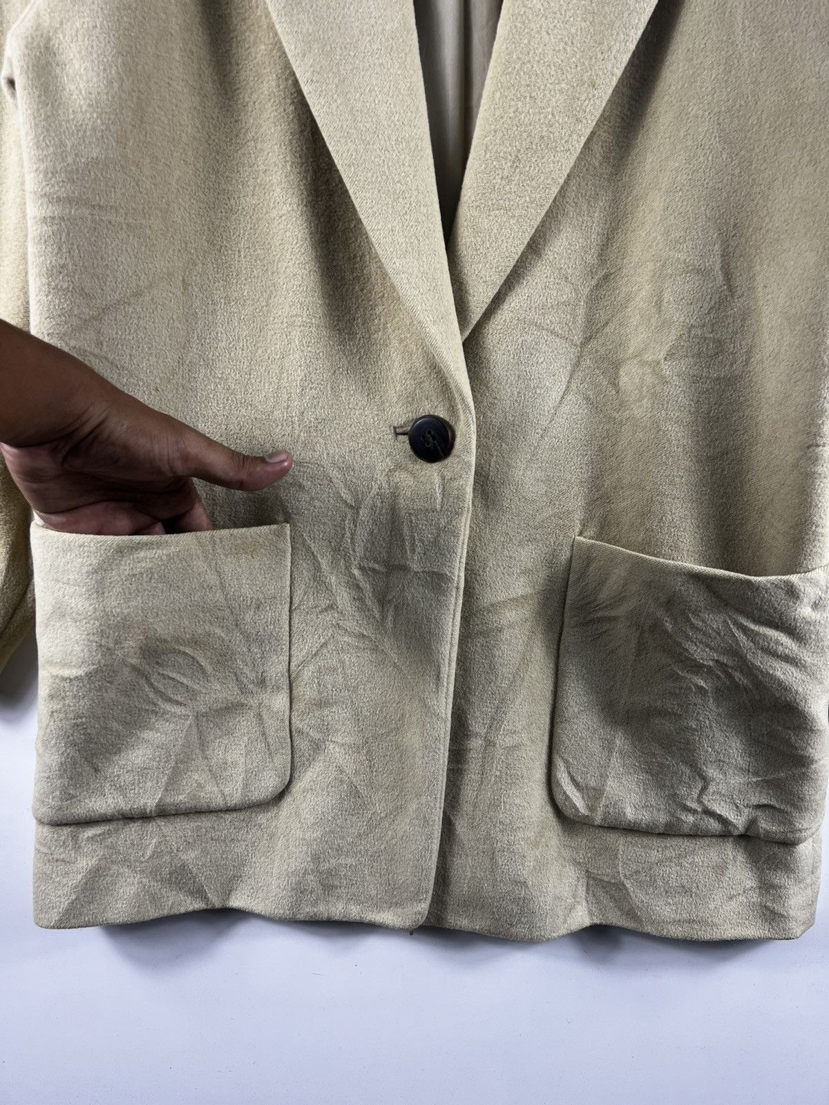Vintage 🔥Christian Aujard Wool Cashmere Size M / US 6-8 / IT 42-44 - 4 Thumbnail