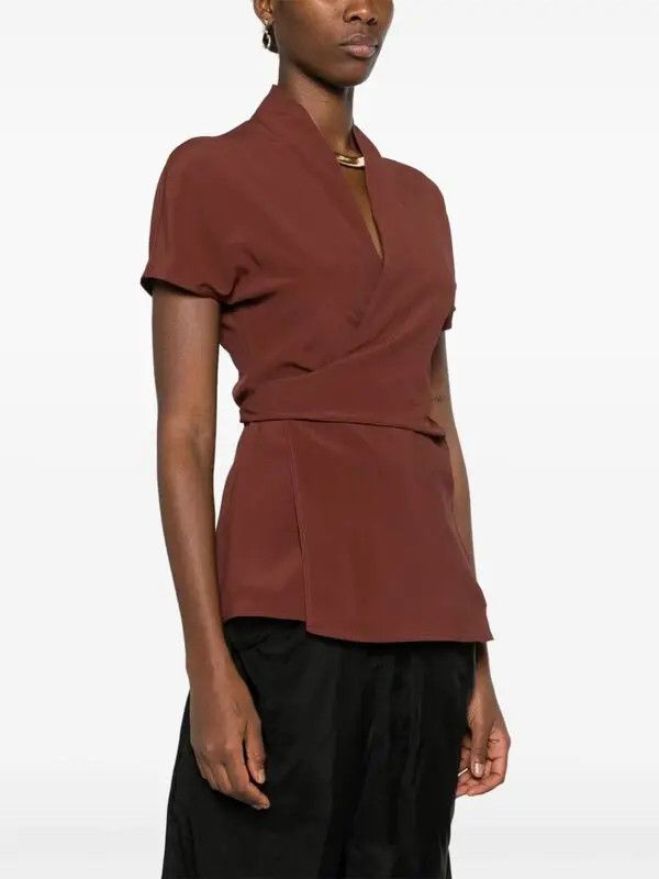 Rick Owens o1y0126 Blouse in Brown Size XS / US 0-2 / IT 36-38 - 3 Thumbnail