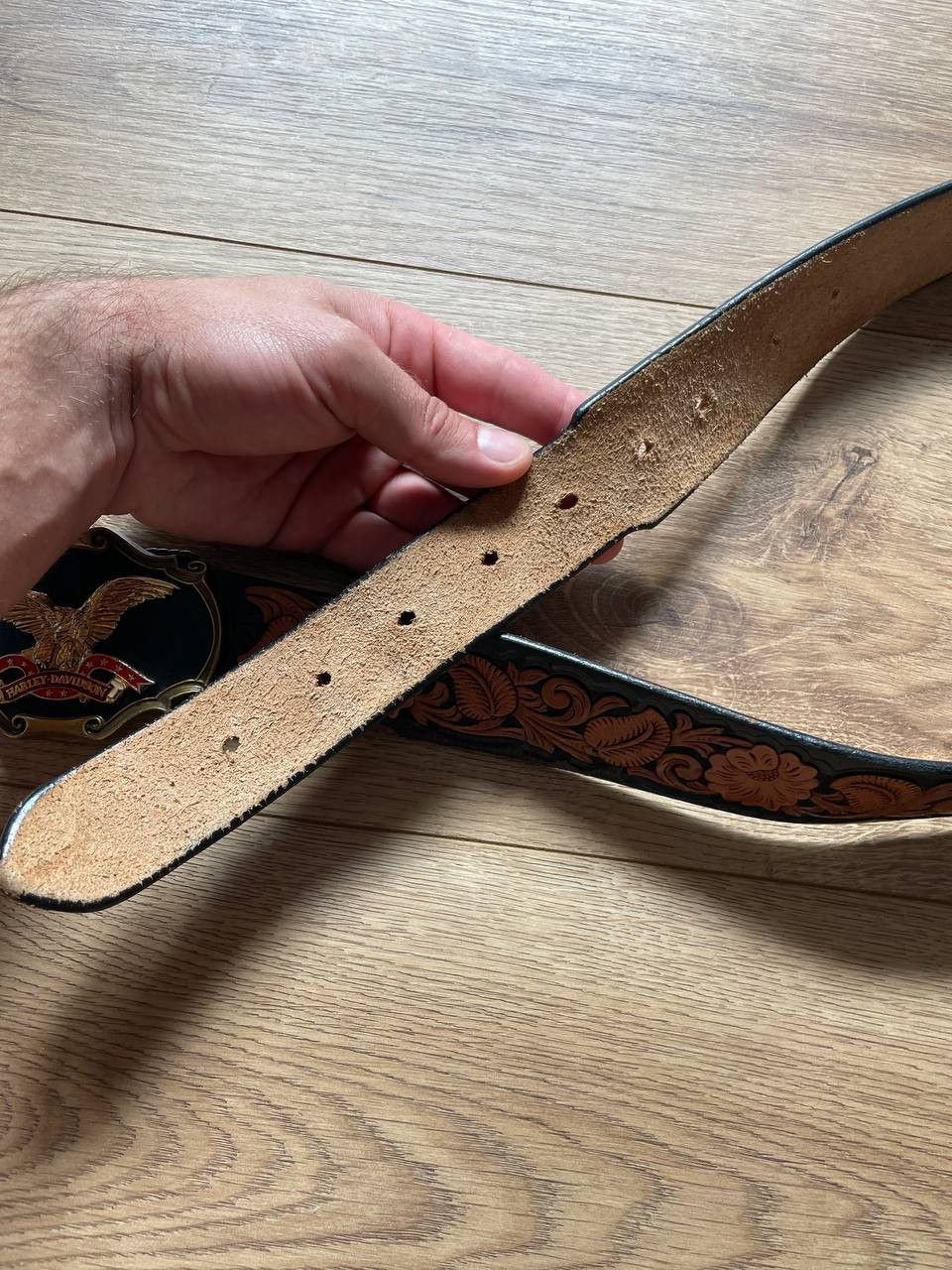 Harley Davidson harley davidson rain tree 1978 leather belt vintage Size ONE SIZE - 8 Thumbnail