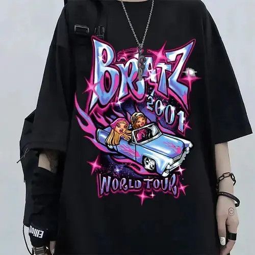 Y2K Bratz Graphic Printed Short Sleeve T-Shirts
