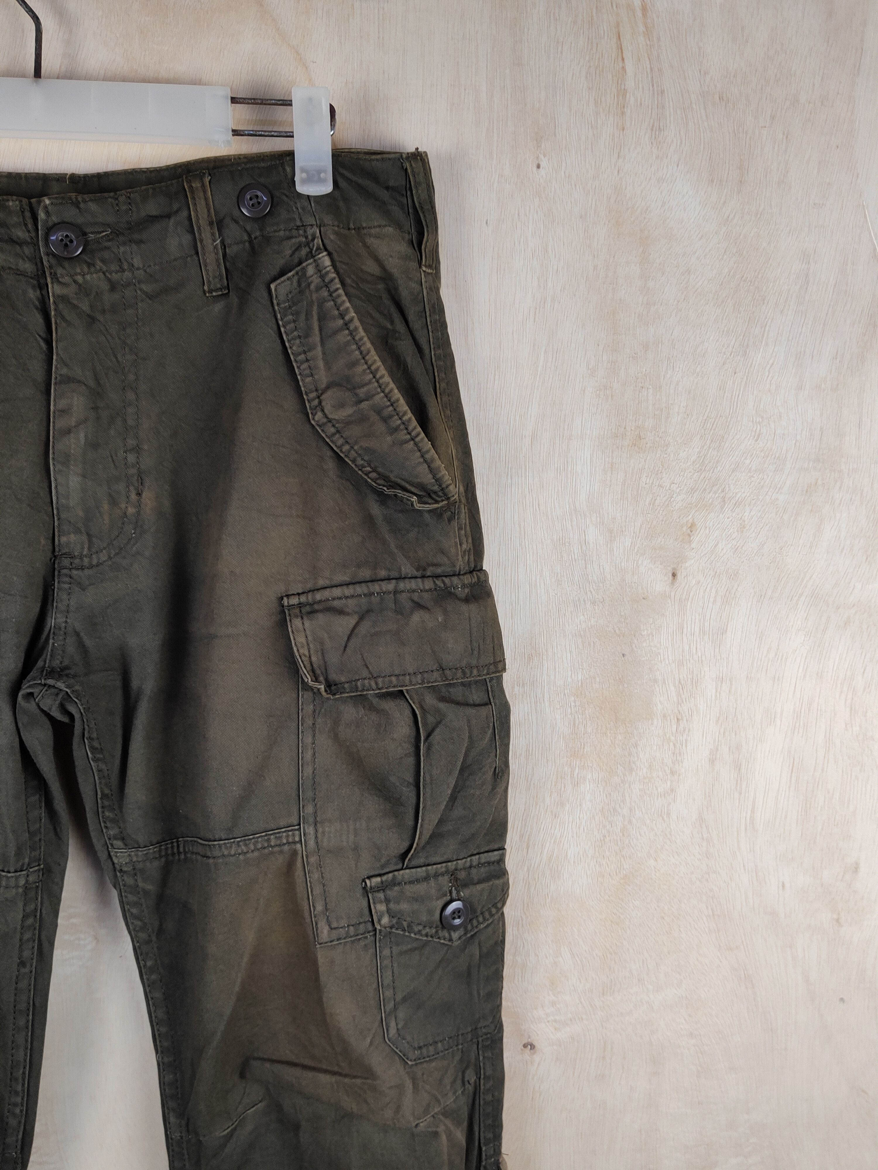 Japanese Brand Japanese Brand Brown Multipocket Tactical Cargo Pants #S2423 Size US 31 - 5 Thumbnail