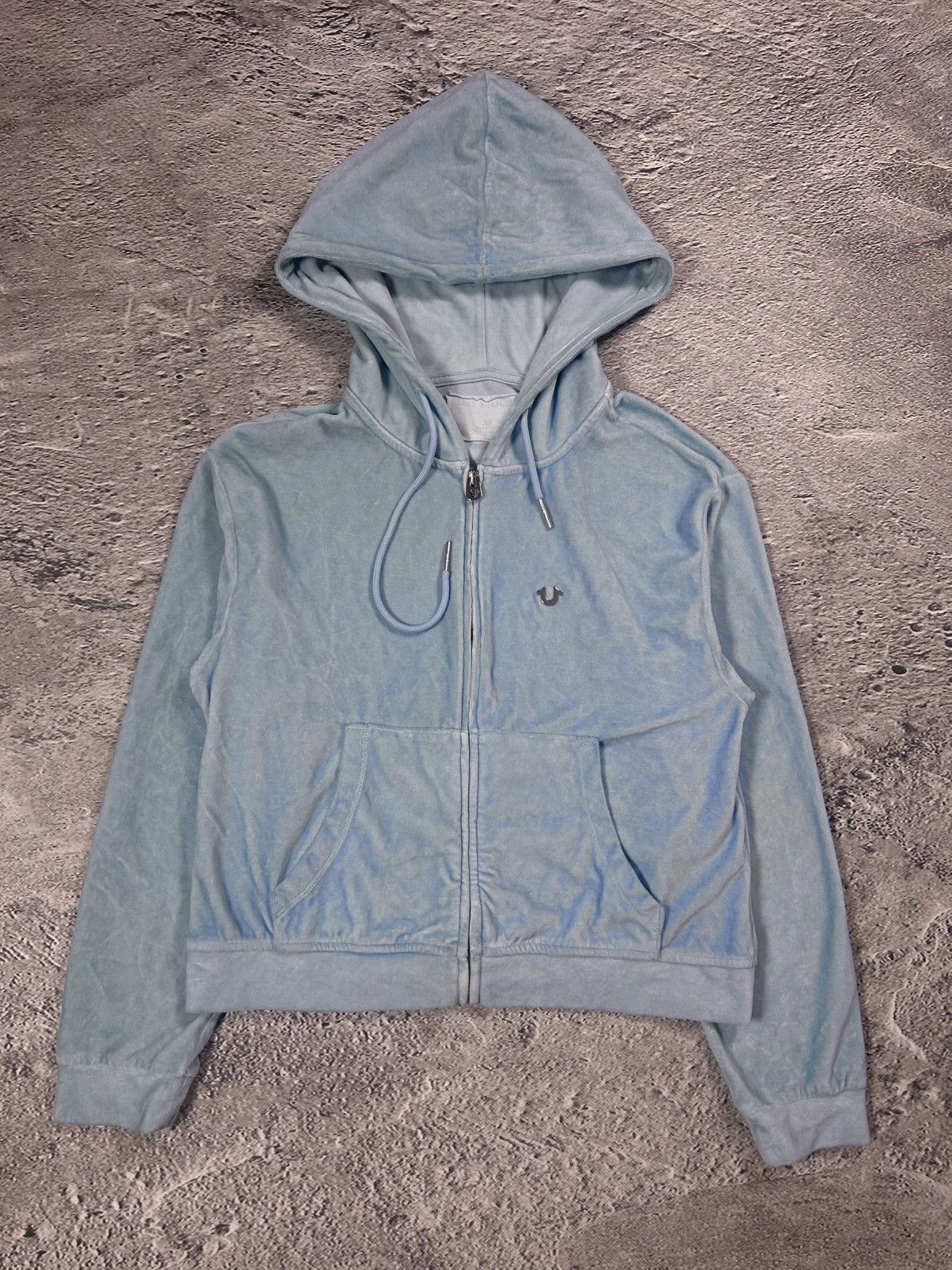 True Religion True Religion vintage zip hoodie blue velour Y2K Size XL / US 12-14 / IT 48-50 - 1 Thumbnail