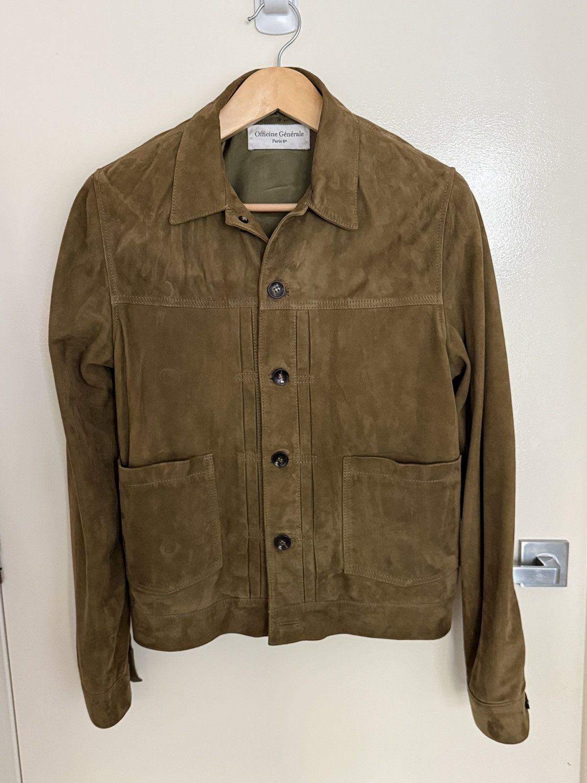 Officine Generale Officine Generale Suede Jacket Size US S / EU 44-46 / 1 - 1 Thumbnail
