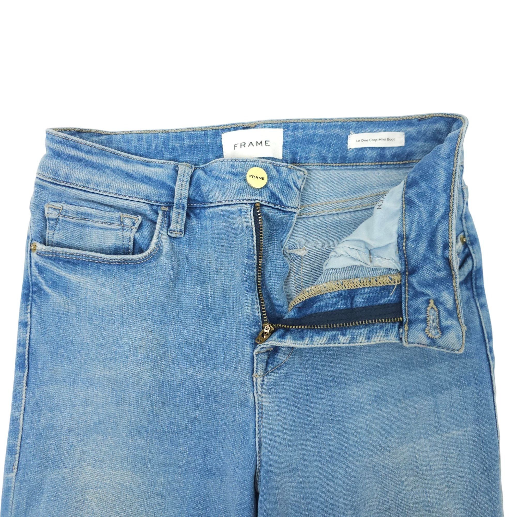 Frame Frame Le One Crop Mini Boot Jeans Womens Size 1 Boot Cut Size 26" / US 2 / IT 38 - 7 Thumbnail