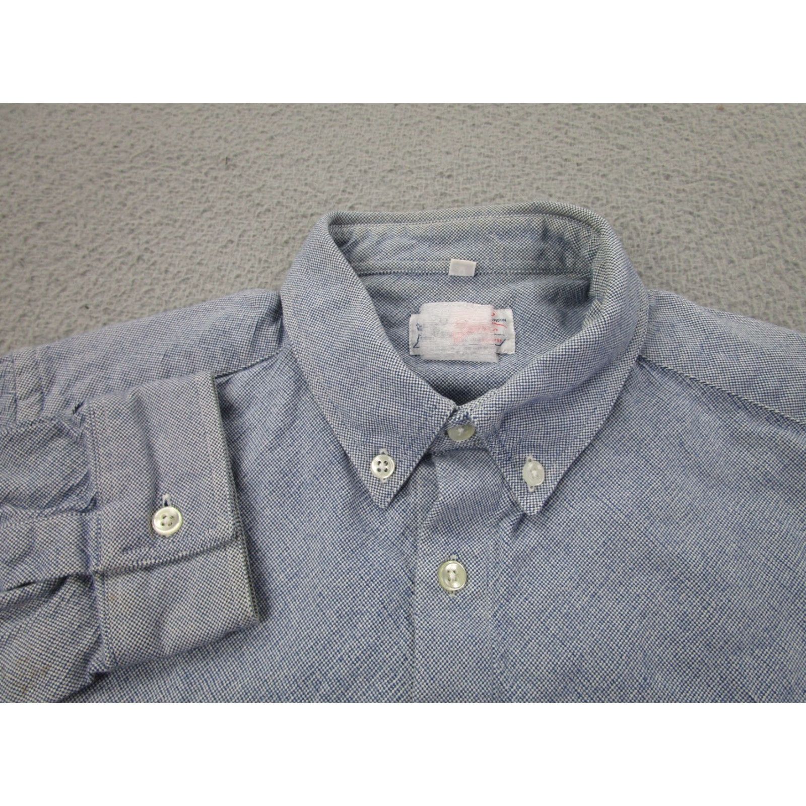 Garbstore Garb Store Shirt Mens M Blue Woven Button-down Chore Utility Workwear Oxford Size US M / EU 48-50 / 2 - 4 Thumbnail