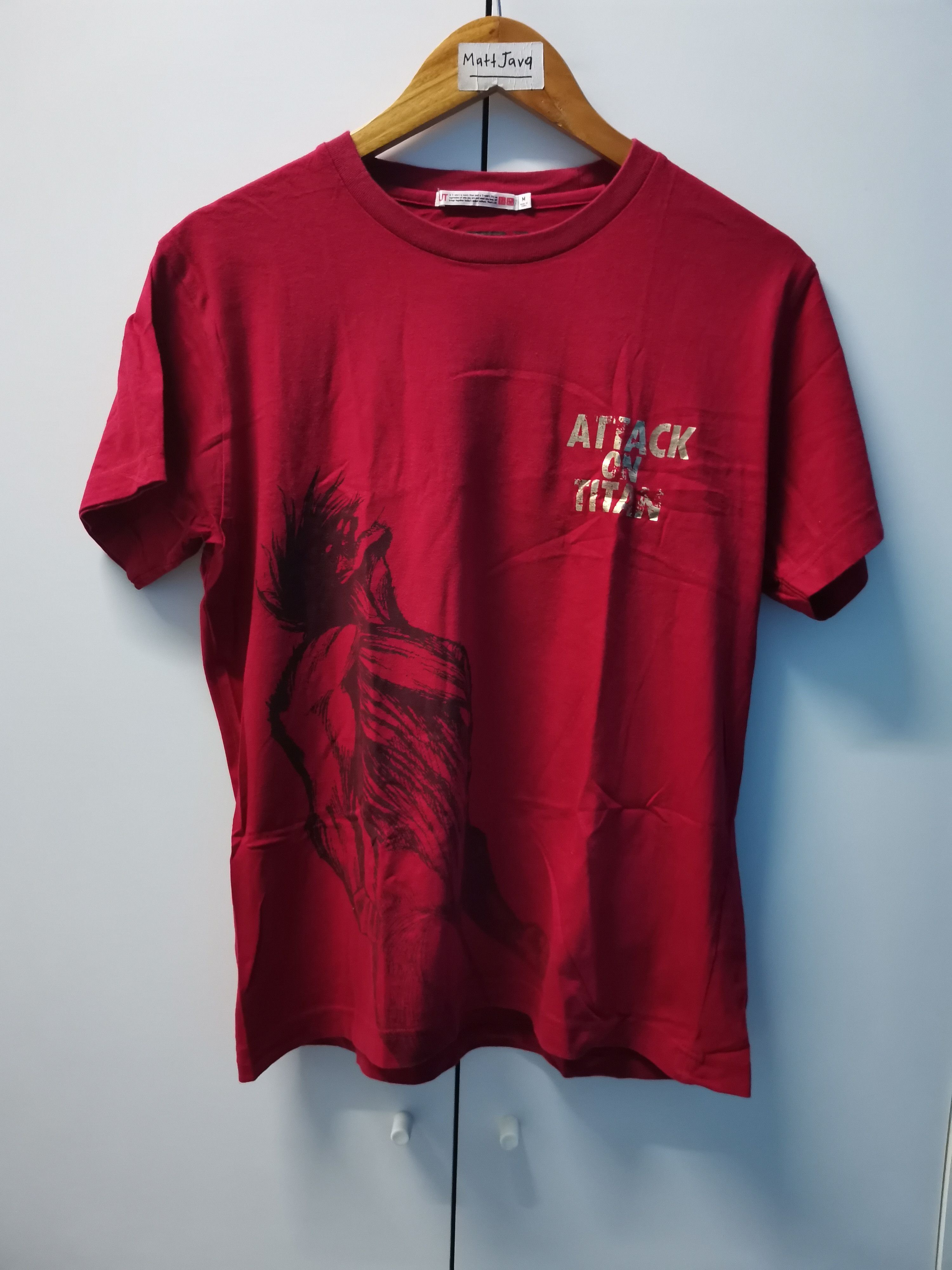 Anime Attack on Titan Japan Anime Tee Akira Bleach Evangelion Size US M / EU 48-50 / 2 - 2 Thumbnail