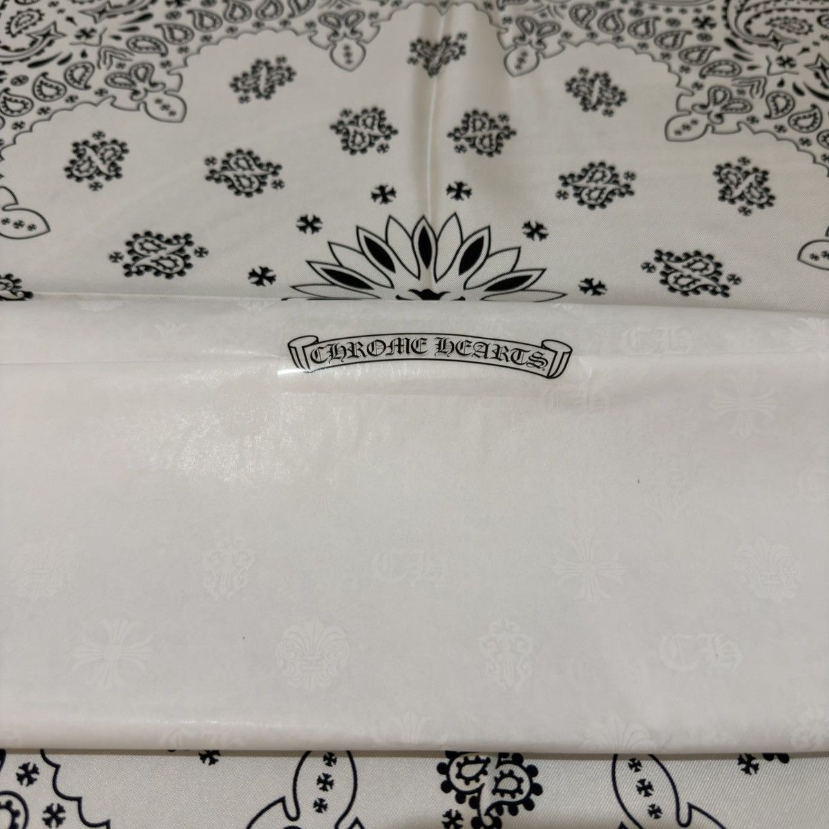 Chrome Hearts Chrome Hearts White Silk Bandana 🚫READ DESCRIPTION🚫 Size ONE SIZE - 4 Thumbnail