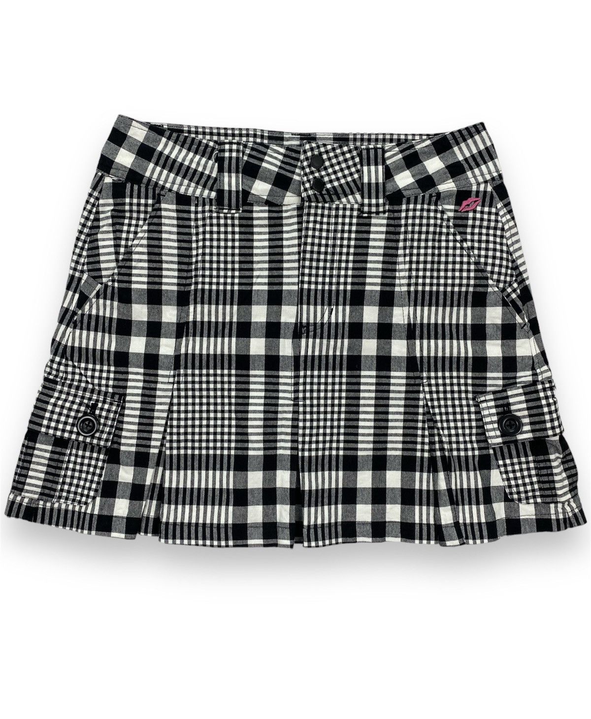 Japanese Brand Kissmark Golf Plaid Cargo Skirt Size 29" - 2 Thumbnail