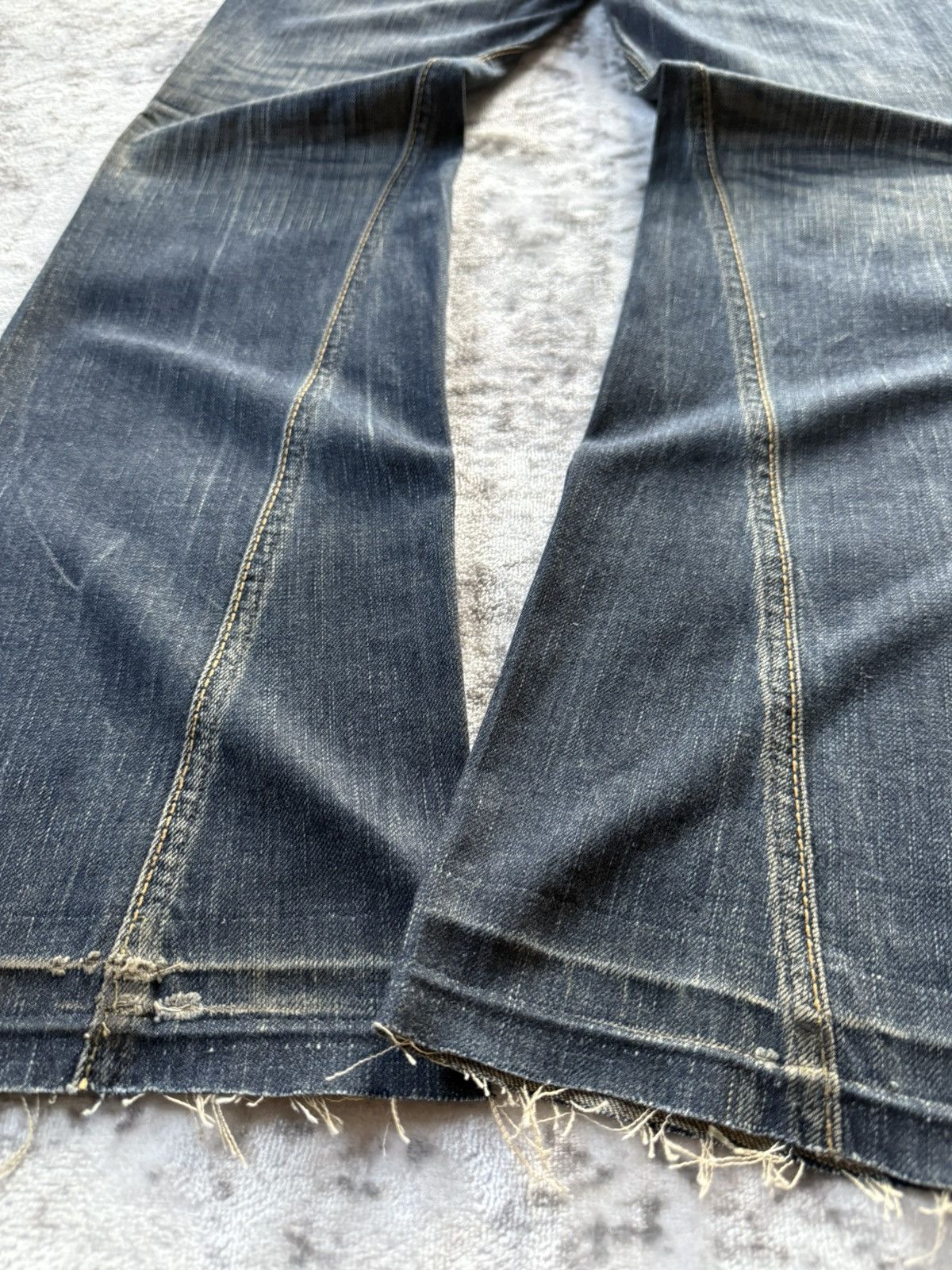 If Six Was Nine Edwin Japan 503 Studded Mud Wash Spiral Flared Jeans Size US 28 / EU 44 - 19 Thumbnail