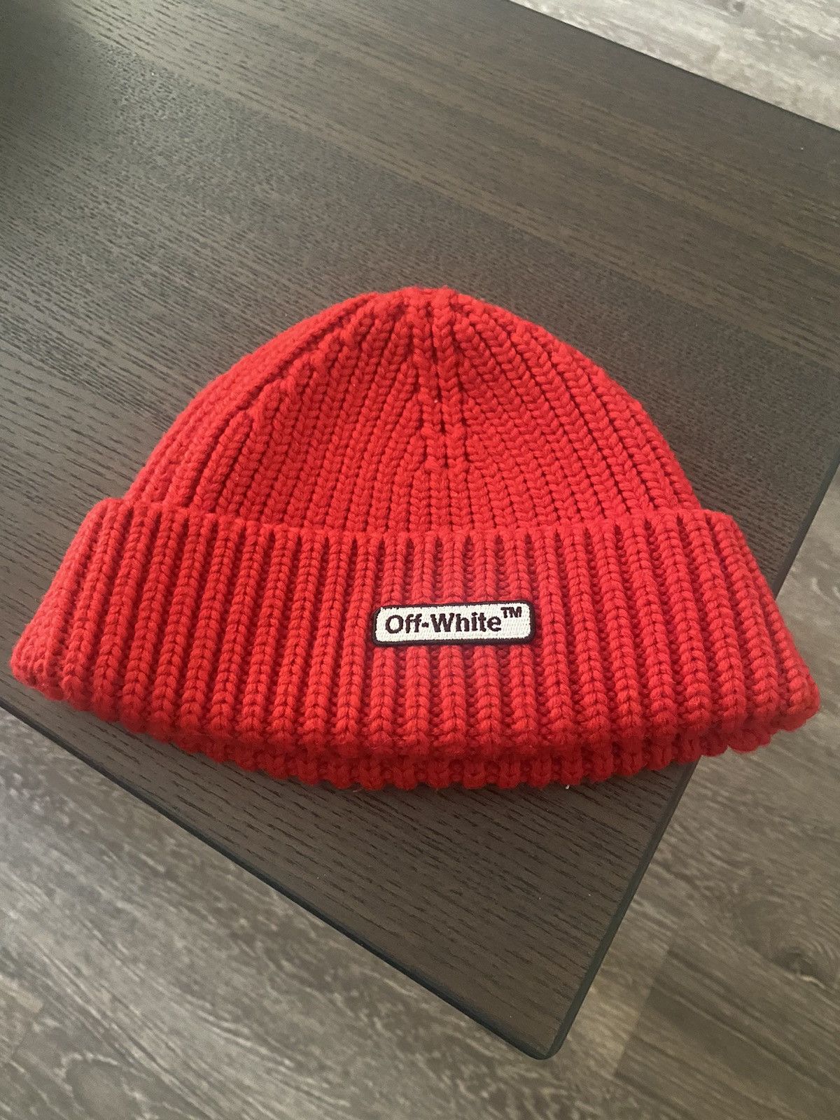 Off-white virgil abloh deals knit hat