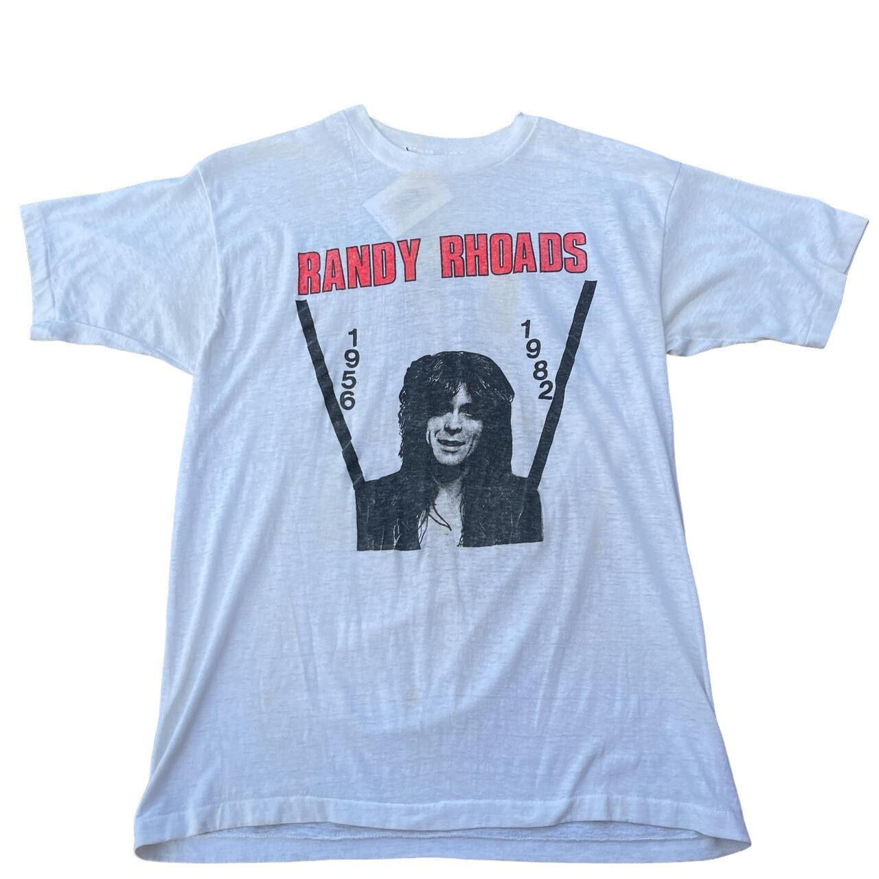 Vintage Vintage 1982 randy Rhoads memorial tee Size US M / EU 48-50 / 2 - 1 Thumbnail