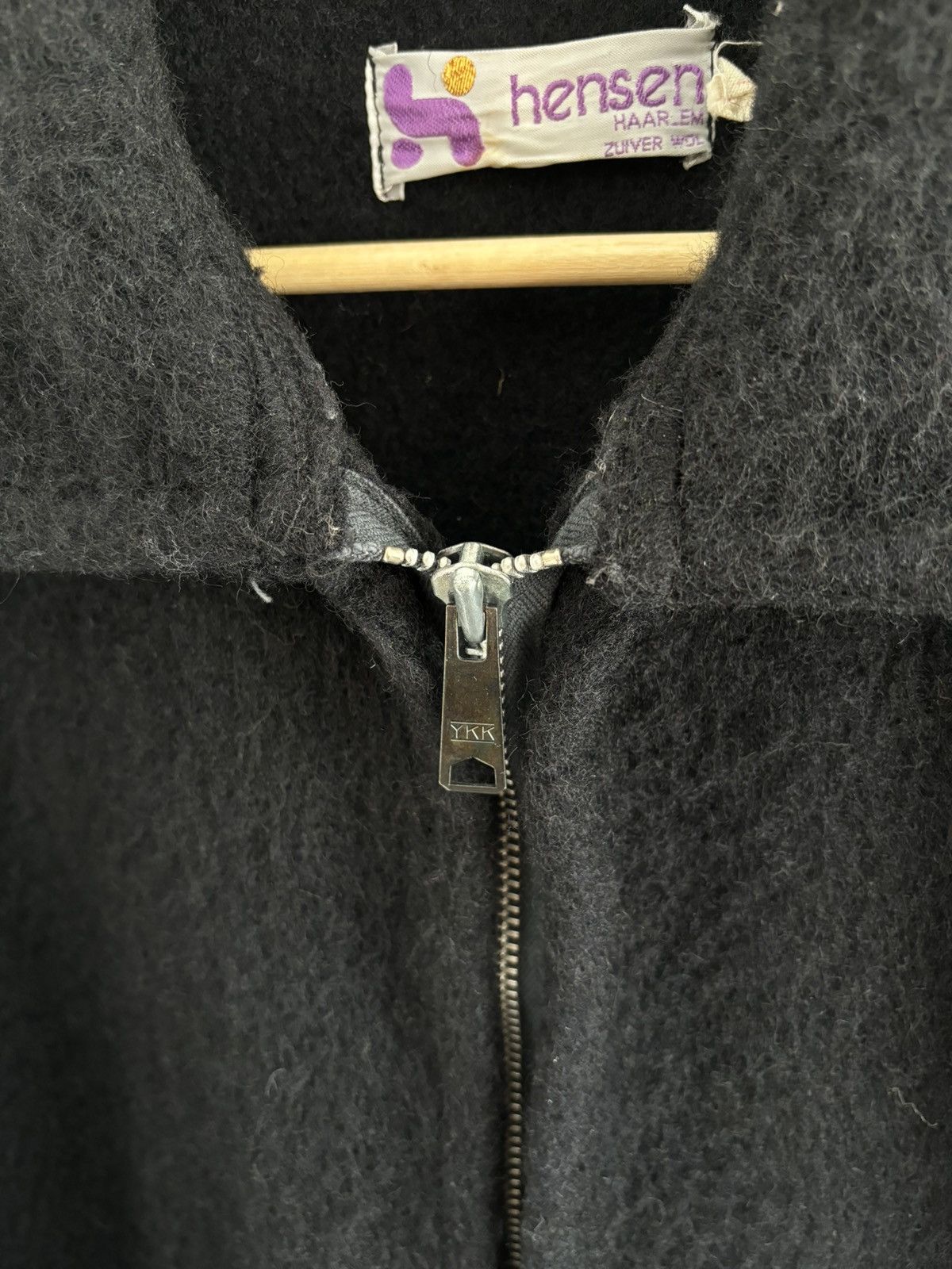 Acne Studios Vintage 80s Dutch Mohair Mens Black Coat Size US L / EU 52-54 / 3 - 6 Thumbnail
