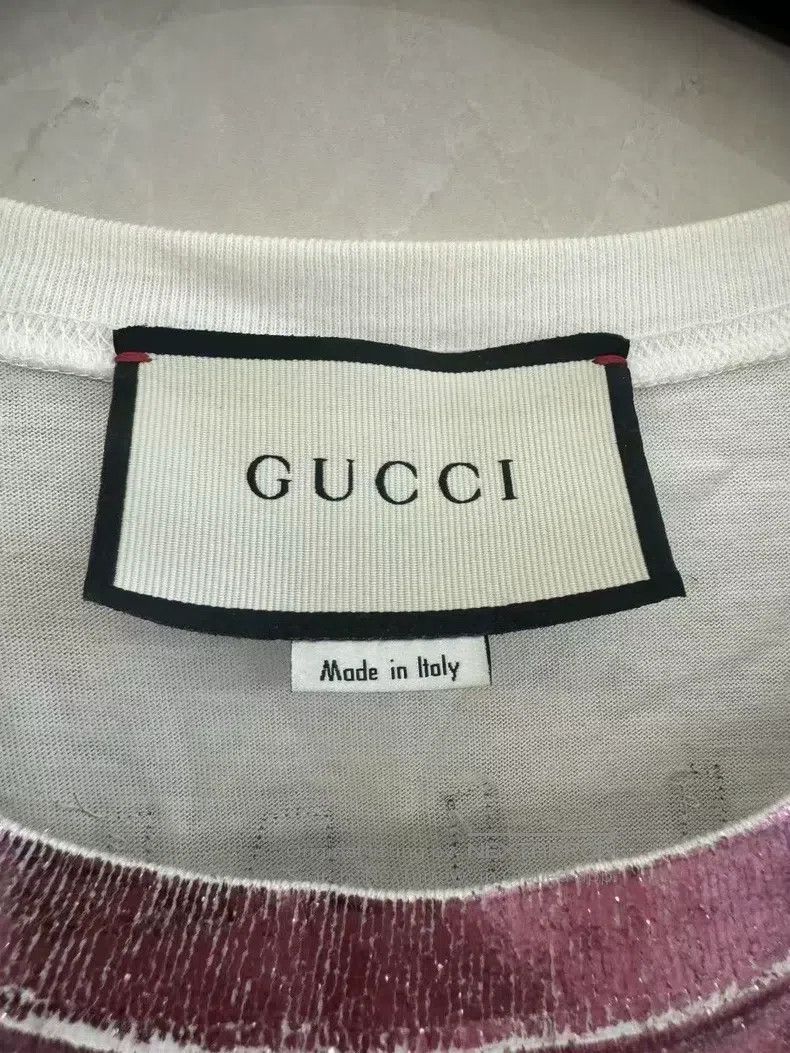 Gucci Gucci Glitter pink short sleeves Size S / US 4 / IT 40 - 3 Thumbnail