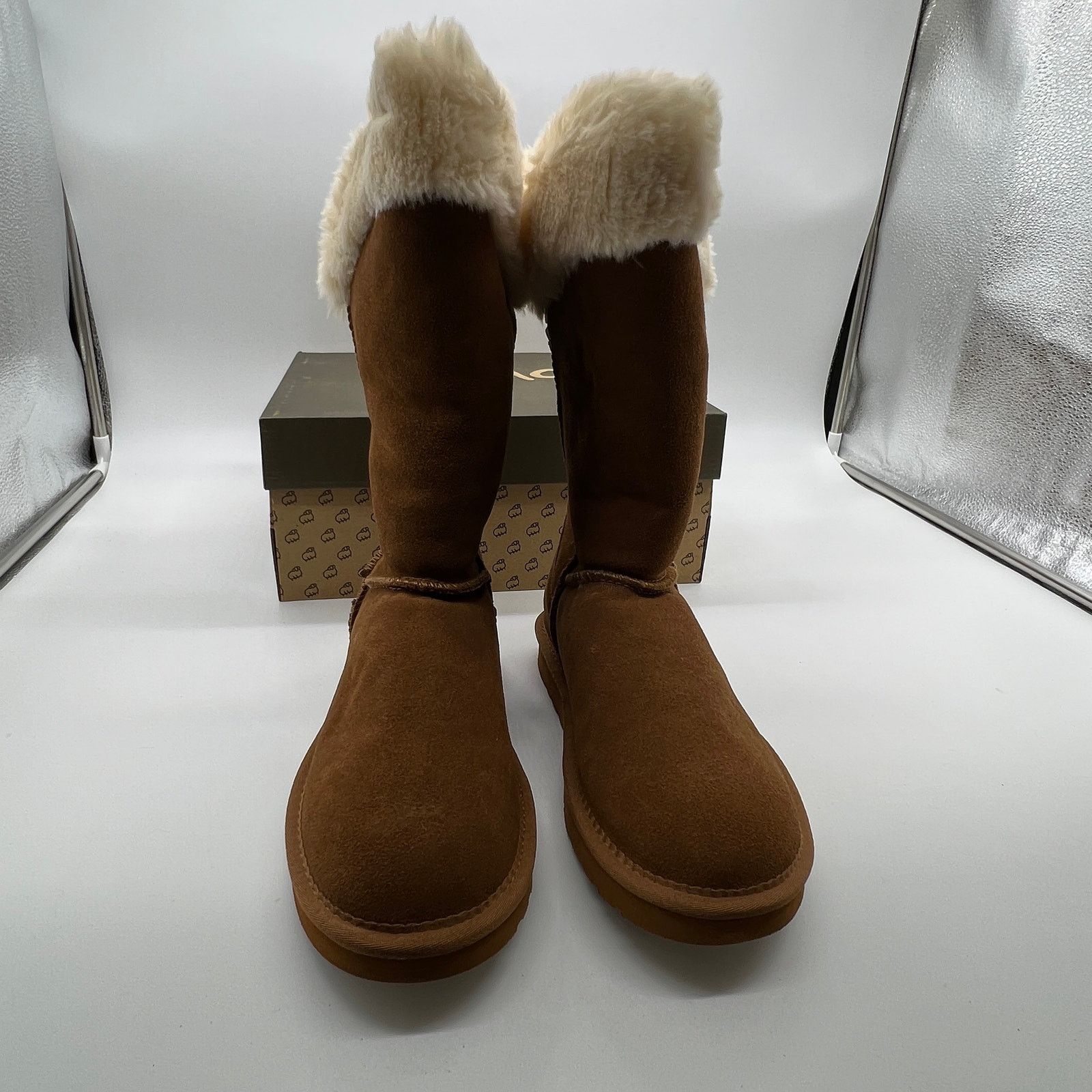Other Lamo Water Resistant Suede Tall Winter Brown Boots Size 7M Size US 7 / IT 37 - 5 Thumbnail