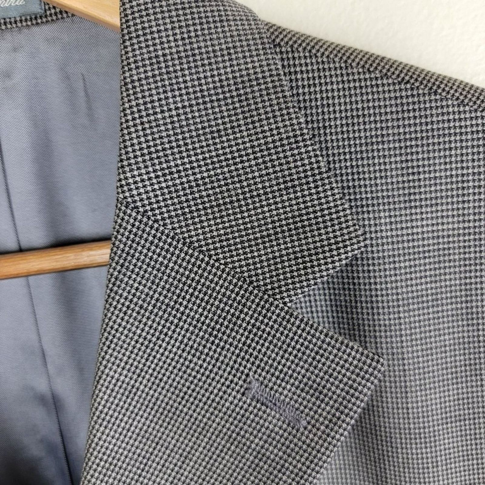 Oscar De La Renta Oscar de la Renta Mens Check Wool Blazer Sportcoat Size 42R - 10 Thumbnail