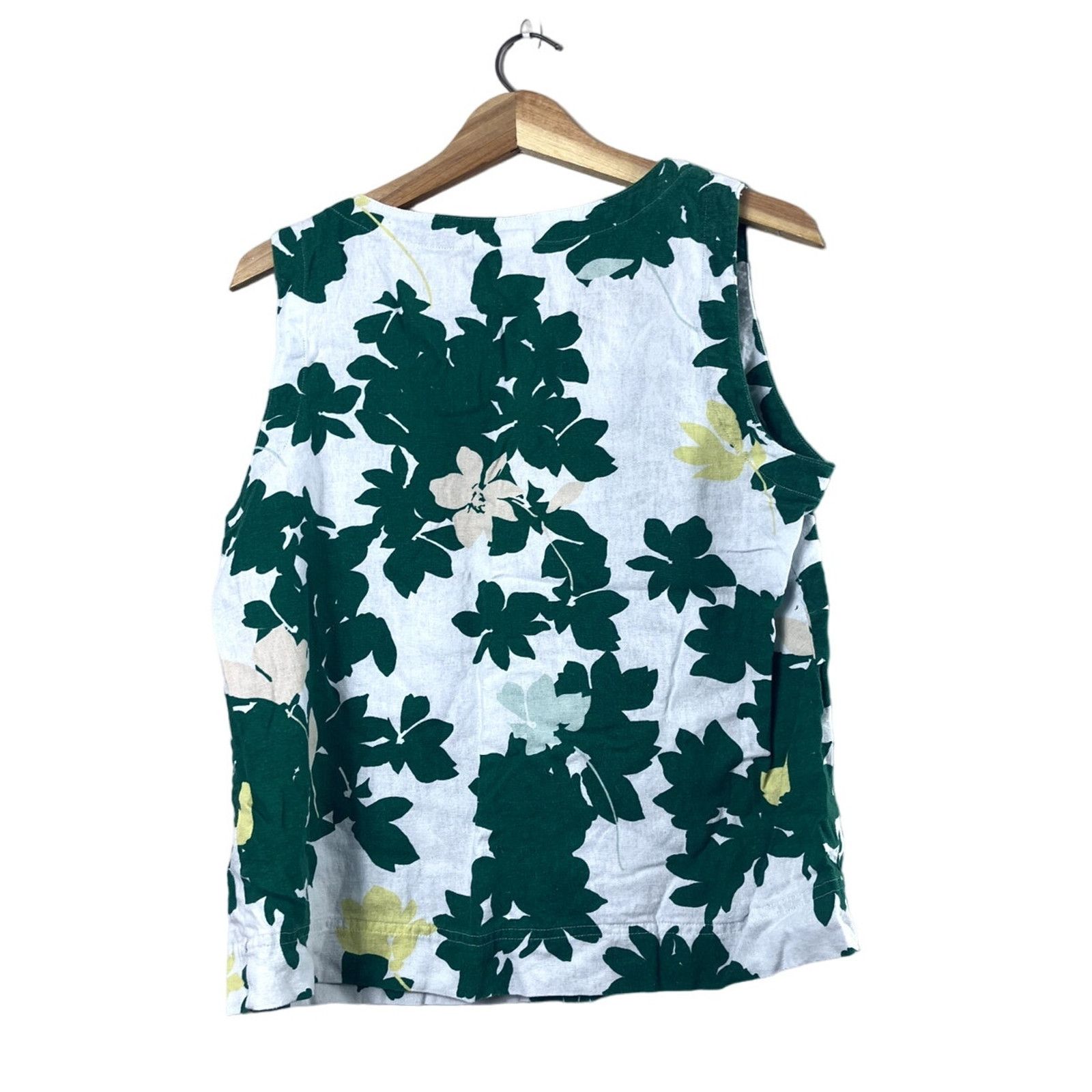 Liz Claiborne Women's Linen Blend Liz Claiborne Floral Tank Top M Size M / US 6-8 / IT 42-44 - 3 Thumbnail