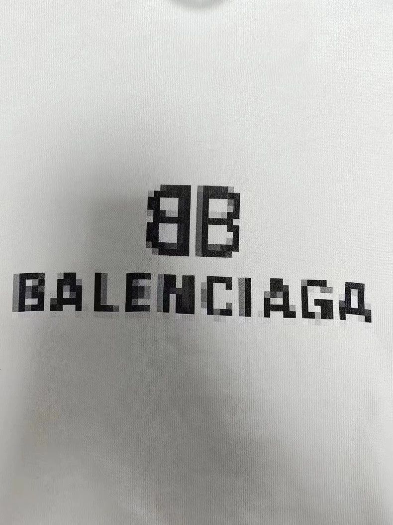 Balenciaga Balenciaga Double B Mosaic Blur Logo Hoodie Size US XS / EU 42 / 0 - 3 Thumbnail