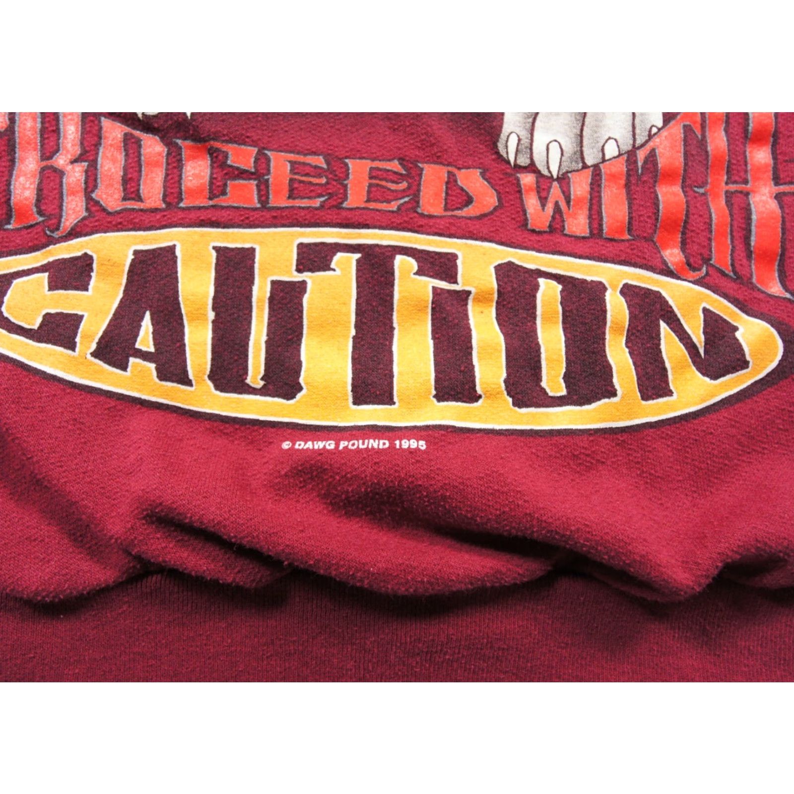 Vintage VINTAGE Dawg Pound Sweatshirt Mens M Red Crewneck 90s Pitbull Dog Sweater Shirt Size US M / EU 48-50 / 2 - 4 Thumbnail