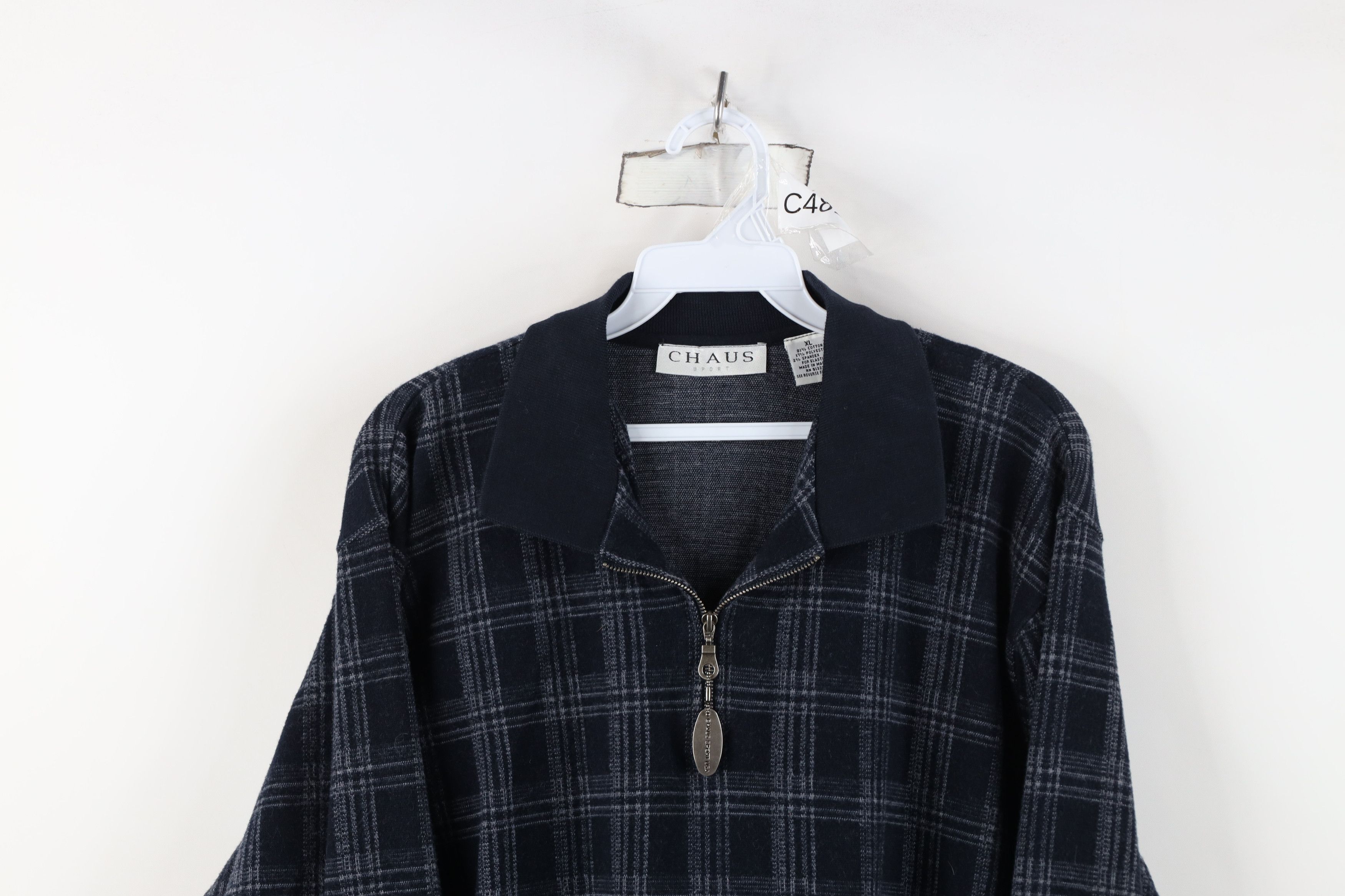 Vintage Vintage 90s Streetwear Half Zip Pullover Long Sleeve Polo Size XL / US 12-14 / IT 48-50 - 2 Thumbnail