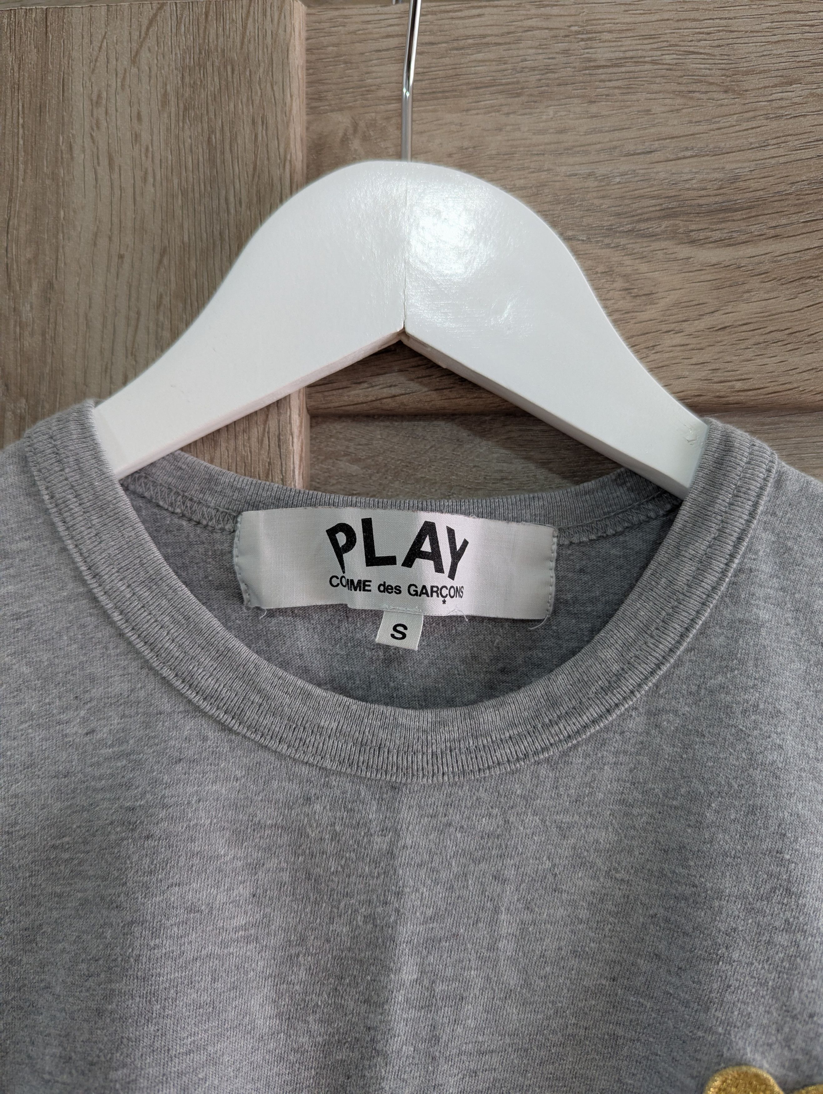 Comme des Garcons PLAY Comme Des Garcons Play T shirt Yellow Heart Size S / US 4 / IT 40 - 3 Thumbnail