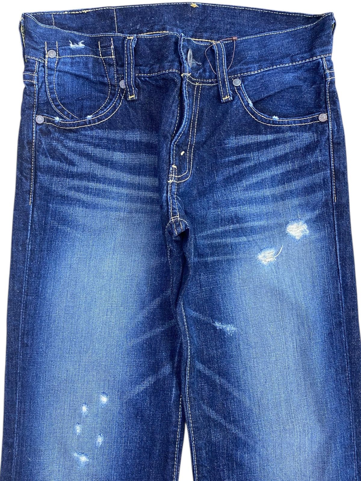 Levi's Levi’s Faded Dark Wash Style Ripped Jeans Size US 27 - 2 Thumbnail