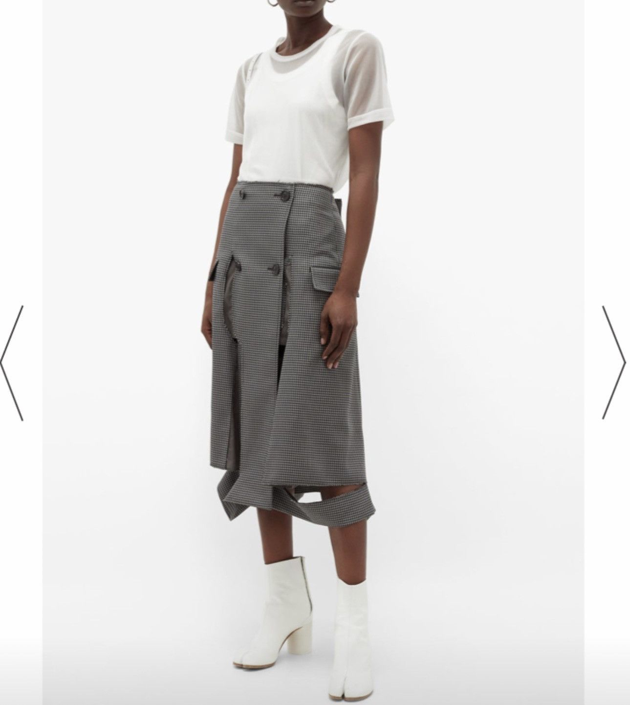 Junya Watanabe JUNYA WATANABE sheer white t-shirt transparent Size M / US 6-8 / IT 42-44 - 2 Thumbnail