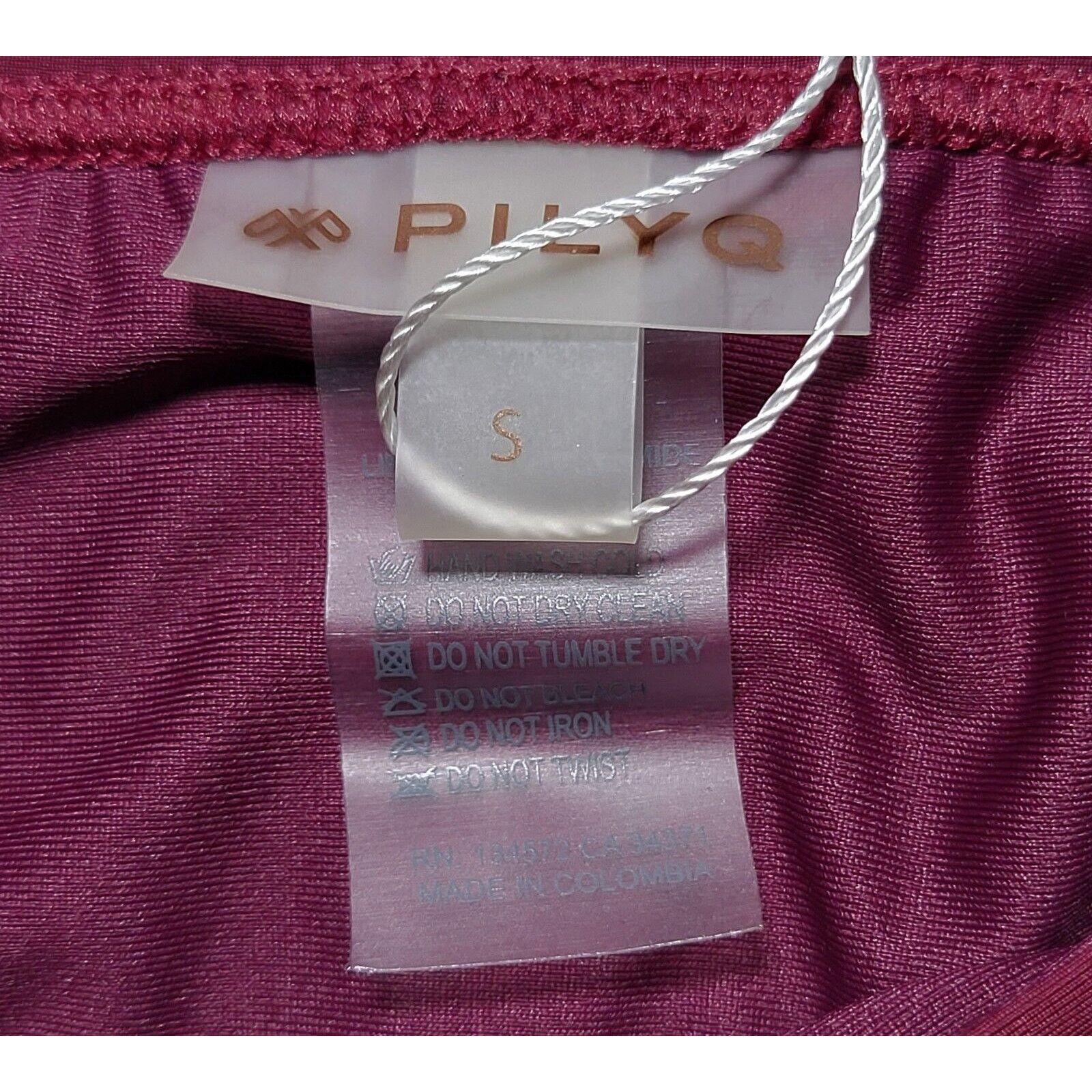 Other NWT PQ SWIM Stitched Tab Bikini Bottom Vino PILYQ Size S Size ONE SIZE - 7 Thumbnail