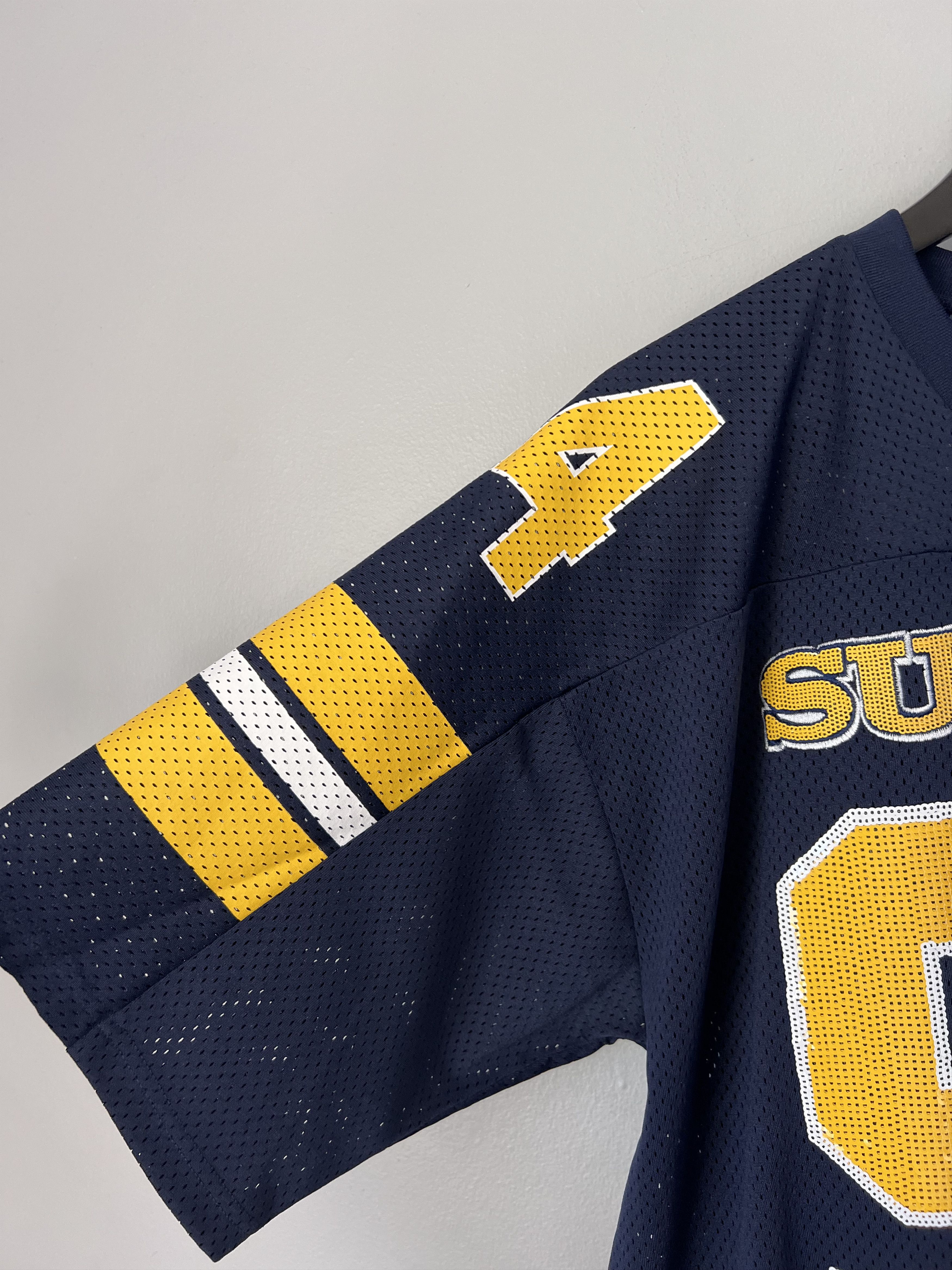 Supreme Sequin Football Jersey in Navy