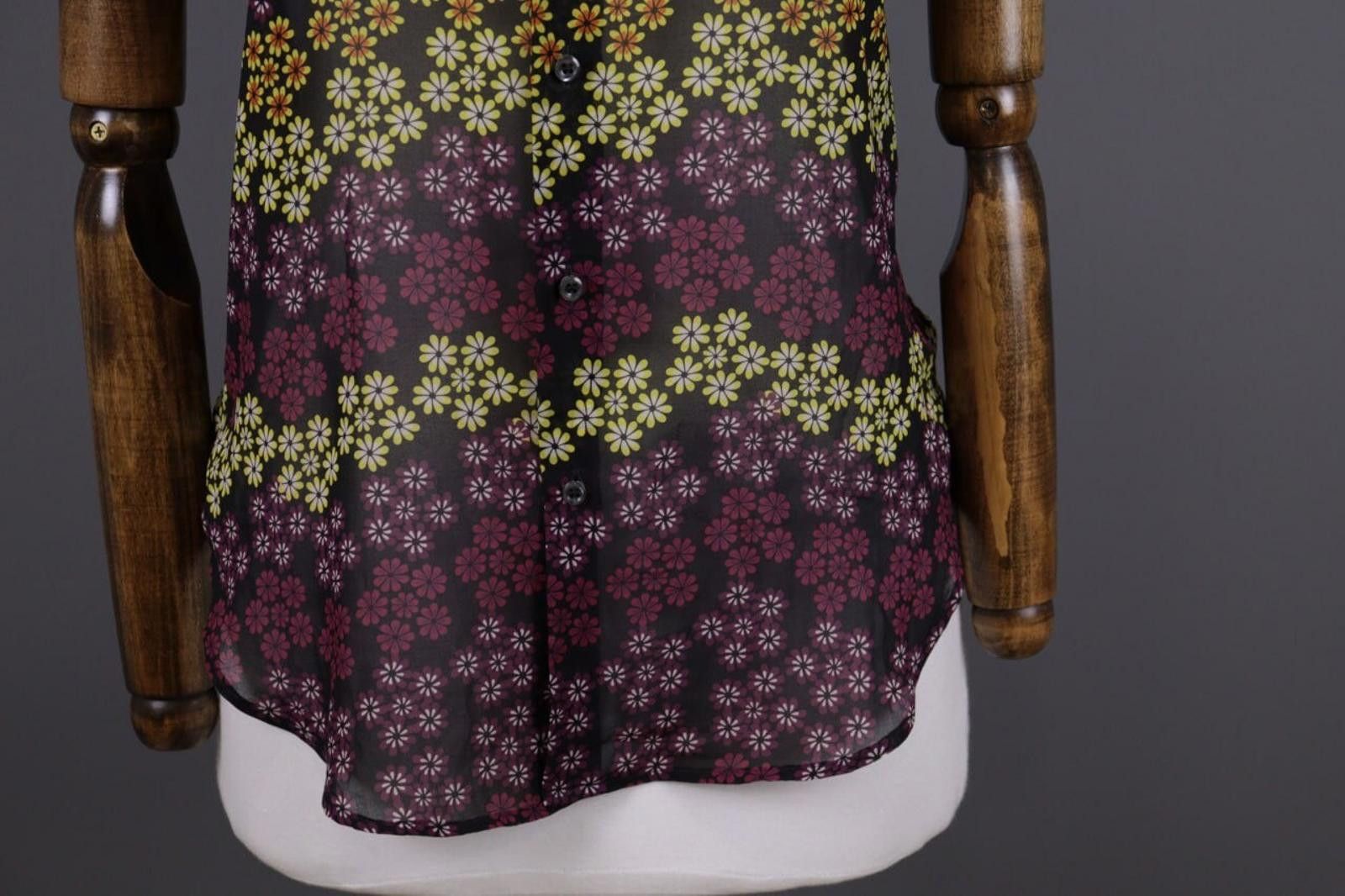 Dsquared2 Dsquared2 Black Mesh Floral Button Down Blouse Shirt Size 38 Size M / US 6-8 / IT 42-44 - 3 Thumbnail