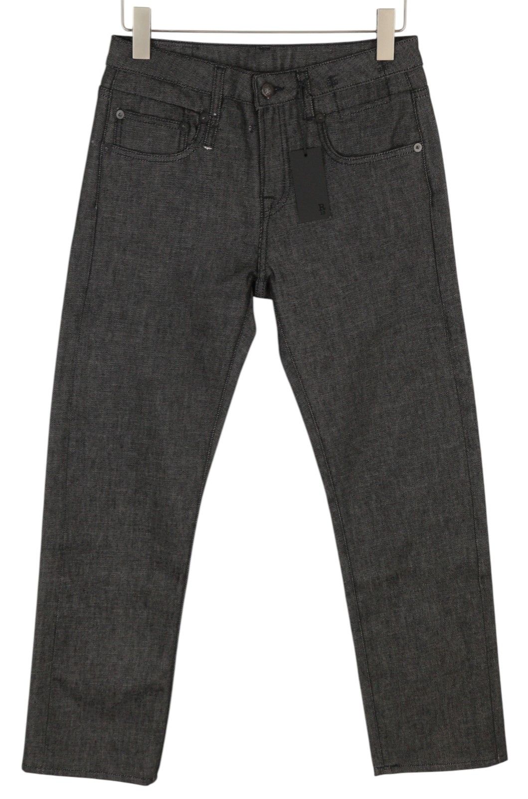 R13 BOY STRAIGHT 27 Vintage Grey Zip Fly Dark Denim 85810 Size 27" / US 4 / IT 40 - 1 Thumbnail