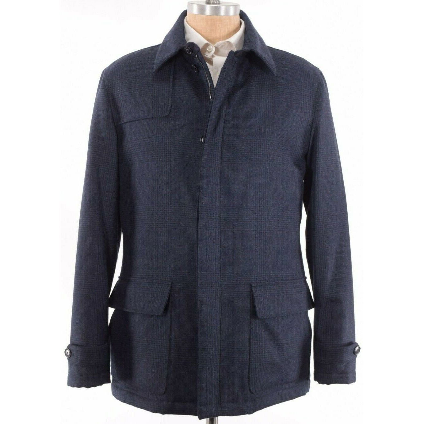 Luciano Barbera Luciano Barbera Jacket Size L US In Blue Wool Size US L / EU 52-54 / 3 - 1 Thumbnail