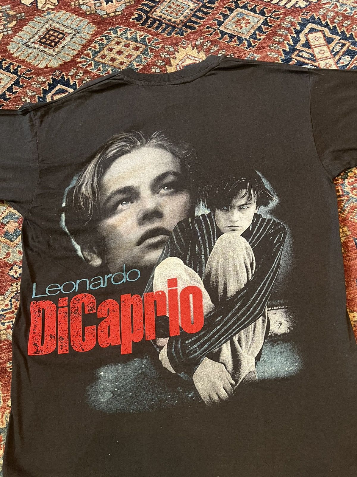 Rap Tees × Vintage Vintage 1990’s Leonardo DiCaprio rap tee Size US L / EU 52-54 / 3 - 4 Thumbnail