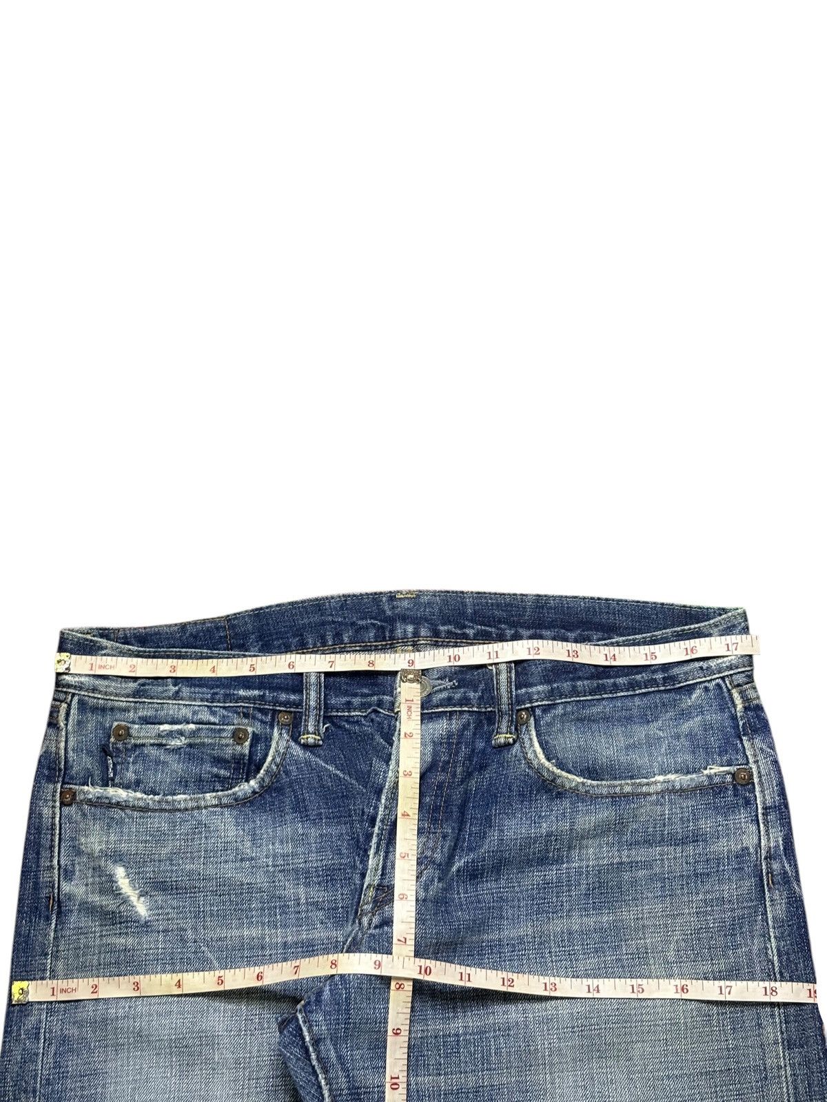 Eternal × Japanese Brand Vintage Eternal Mud Wash Distressed Ripped Baggy Jeans Size US 35 - 11 Thumbnail