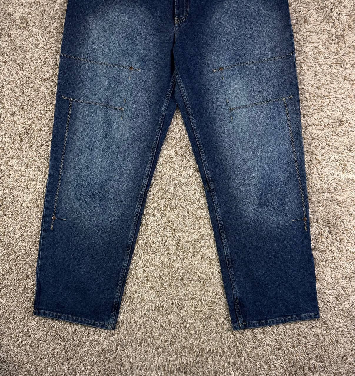 Enyce ENYCE Baggy Jeans Y2K Hip Hop Panel Seam Faded Denim Size US 36 / EU 52 - 4 Thumbnail
