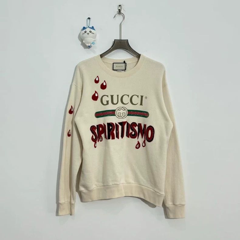 Gucci Gucci Printed rhinestone belt logo sweatshirt 2501-Nextarro Size US S / EU 44-46 / 1 - 1 Thumbnail