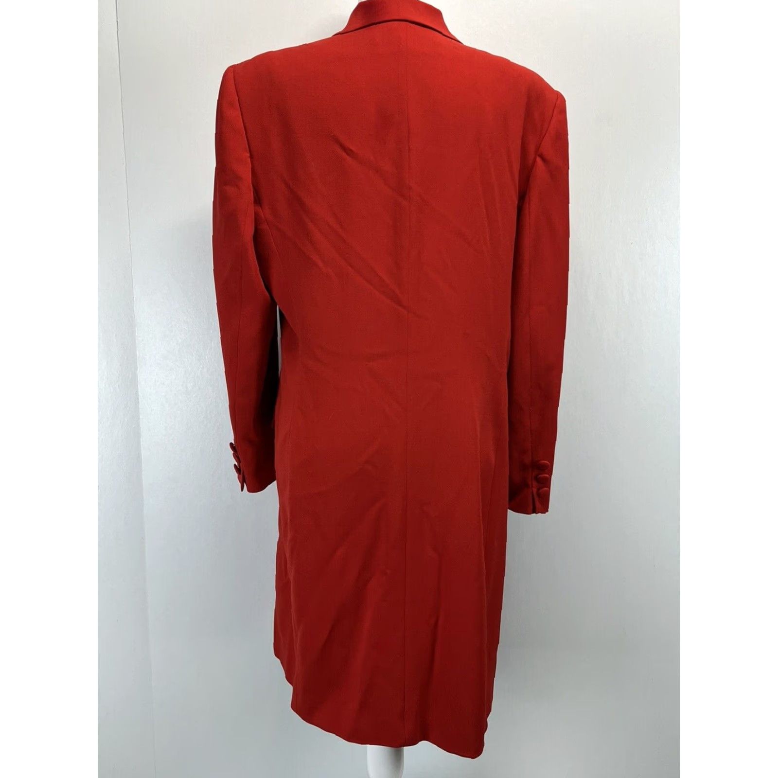 Jones New York VINTAGE Jones New York Dress Womens Size 16 Red Double Breasted Knee Length Long Sleeve Made USA Career Size XXL / US 16-18 / IT 52-54 - 3 Thumbnail